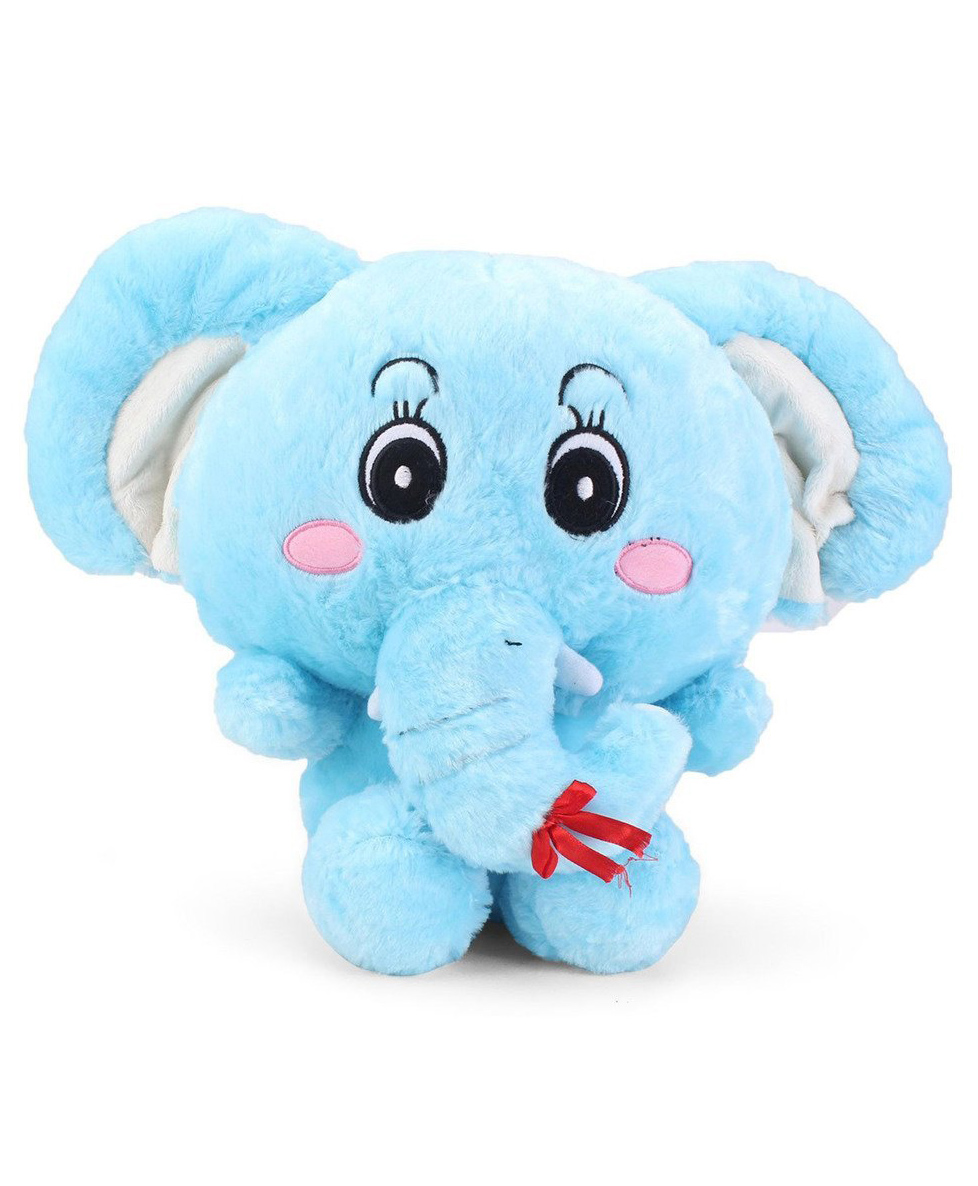Tickles Cute Big Ear Elephant Stuffed Soft Plush Toy for Kids Boys & Girls Birthday Gift (Height 30 cm Color: Blue)-image-37