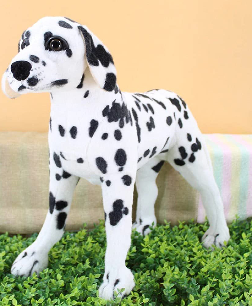 Tickles Soft Stuffed Dalmatian Dog Animal Plush Toy for Kids Room (Length 50 cm Color: Black and White)-image-16