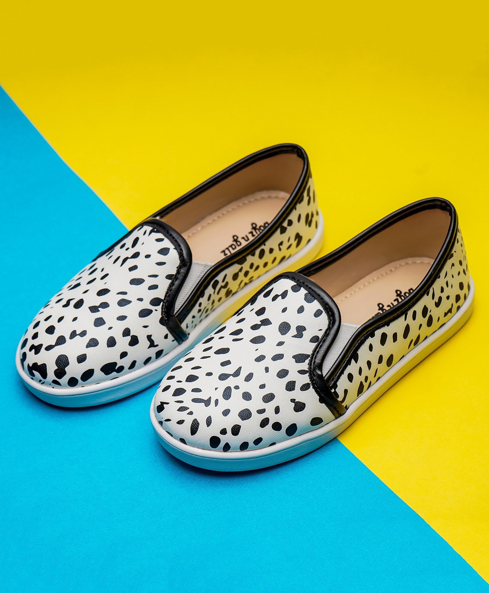 boyz n galz Abstract Printed Casual Shoes - White-image-45