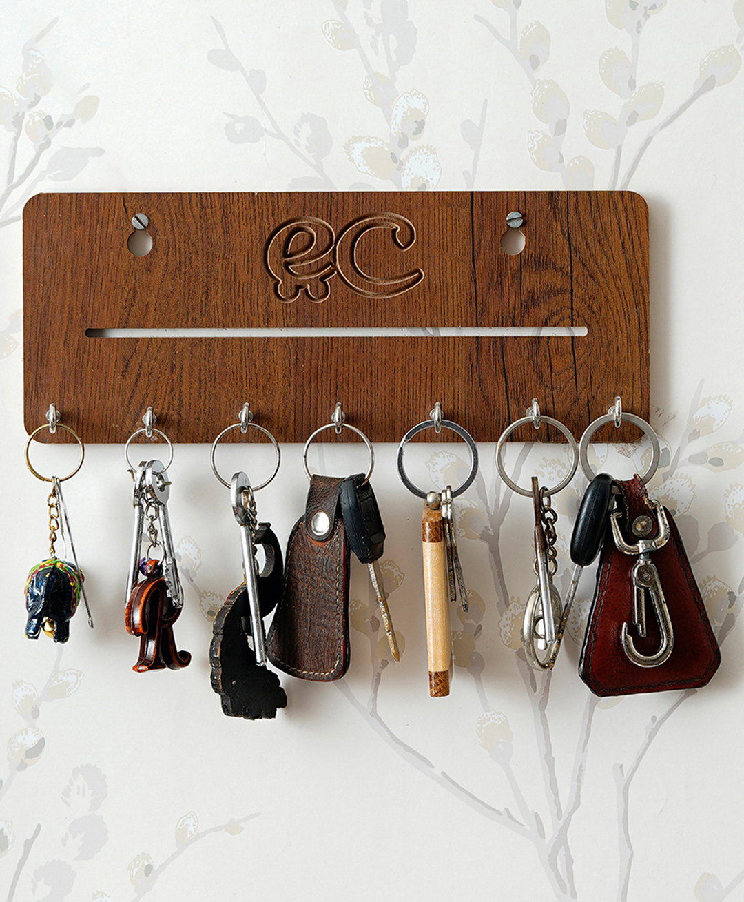 eCraftIndia Designer 7 Hooks Wooden Keyholder-picture-10