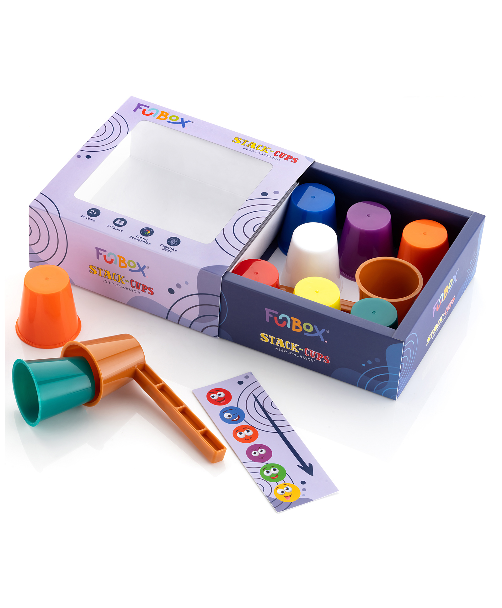 funbox Funbox. Stack-cups - Multicolour 2 player game-picture-22