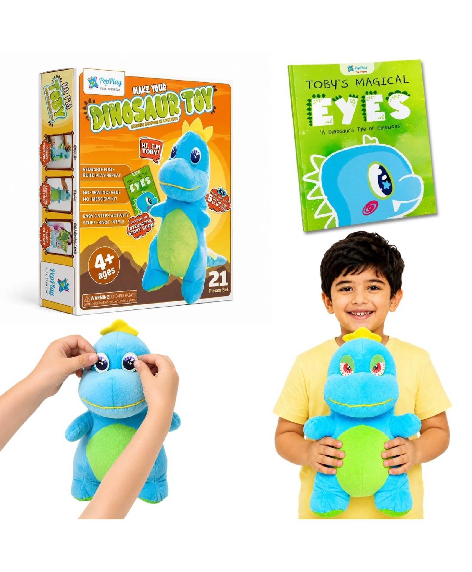 PEPPLAY MAKE YOUR DINOSAUR TOY -Multicolour-image-39