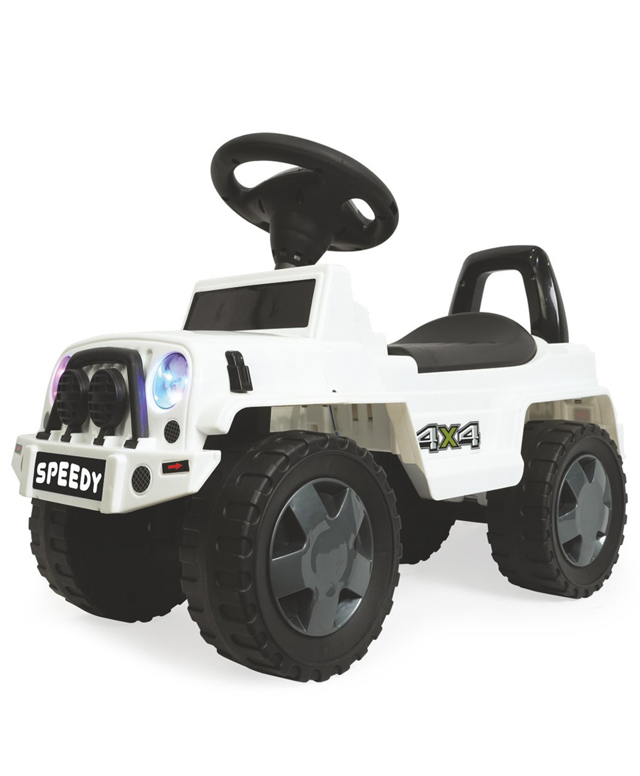 Joyride Speedy Hummer 4x4 Ride on Jeep for Kids | Push RideOn Toy Jeep with Music & Led Light with Backrest I Headlight|Seat Storage & Big Wheels for Kids 1 to 4 Years-picture-2