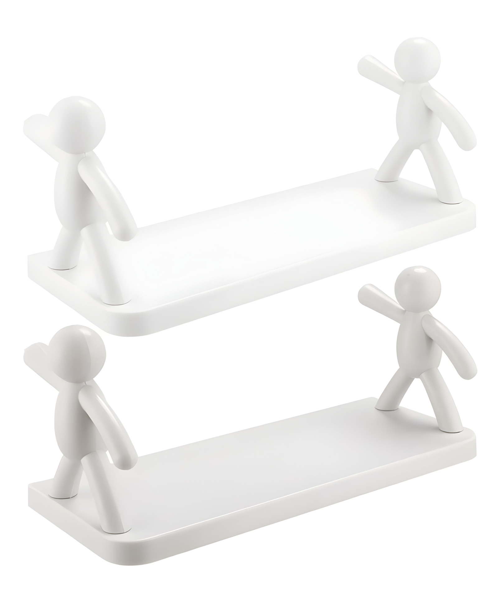 COZY VIBES Self Adhesive-Cute Human Shape Stand for Bathroom/Kitchen/Office | Elegant Stable Design | Unique Design Human Weight Lifting Shape - PACK OF 1 - COLOR MAY VARY-image-31