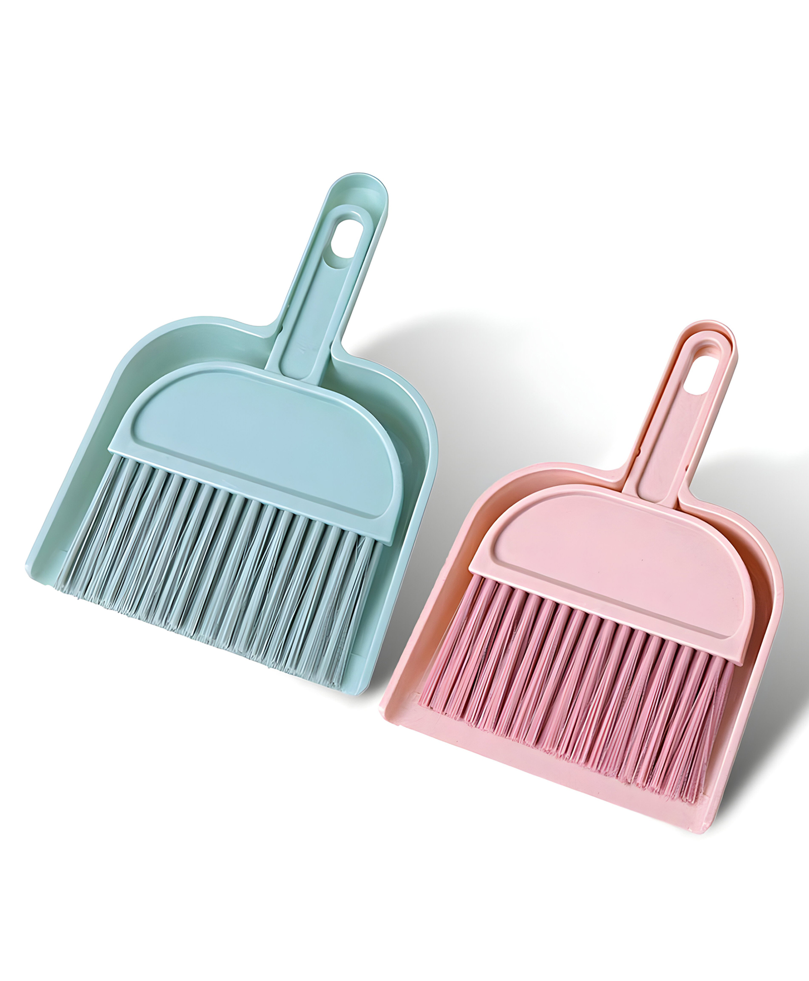 COZY VIBES Small Hand Broom Tiny Cleanning Broom Mini Desk Cleaner Hand Broom and Dust Pan Tents Tiny Cleaning Broom Keyboard Brush Desk Sweep Brush Dustpan Table Screen - PACK OF 1 - COLOR MAY VARY-image-2