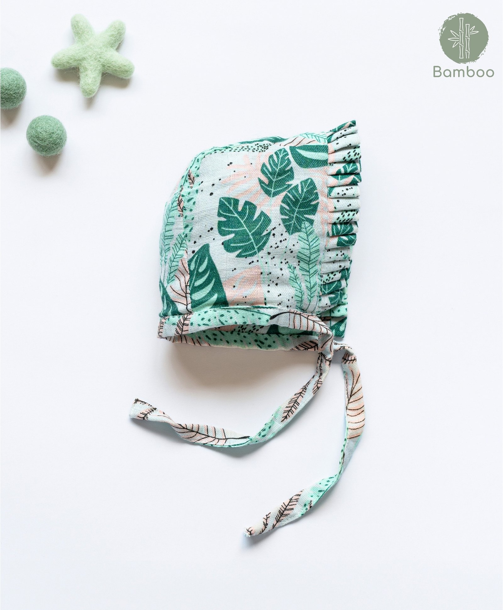 Cocoon Care Leaves Designed Cap - Green-image-13