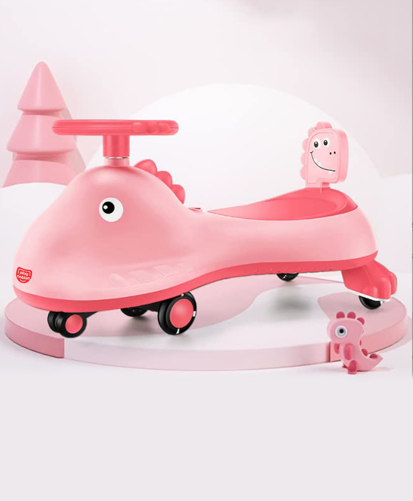 play nation Baby Magic Swing Car - Pink-picture-33