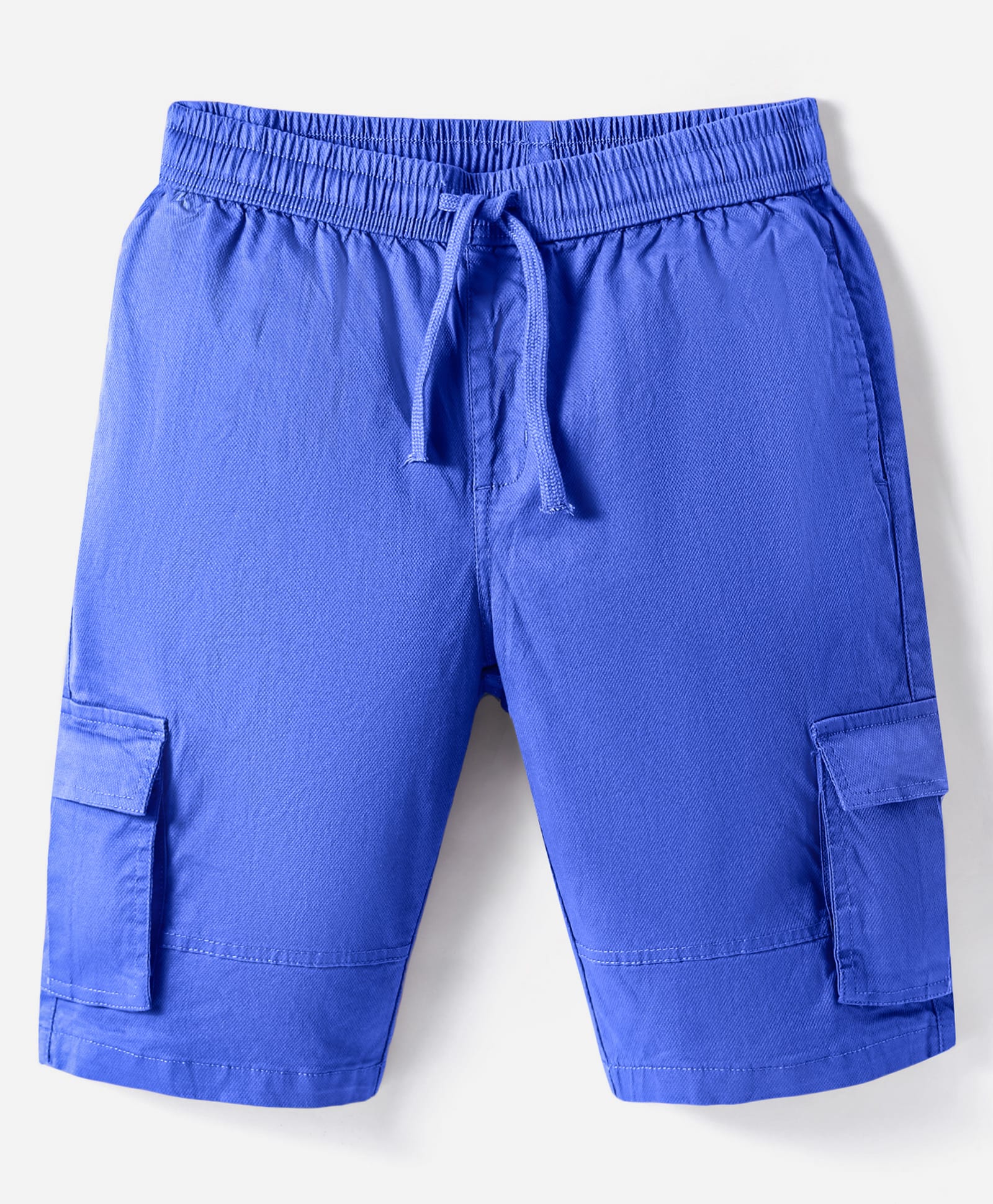 Pine Kids Cotton Woven Knee Length Solid Color Shorts - Royal Blue-image-25