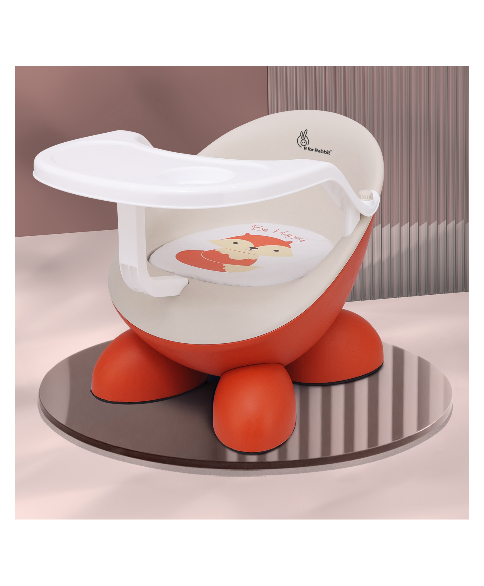 R For Rabbit Jelly Bean Booster Seat 2 in 1 Multi-Functional - Orange-picture-18