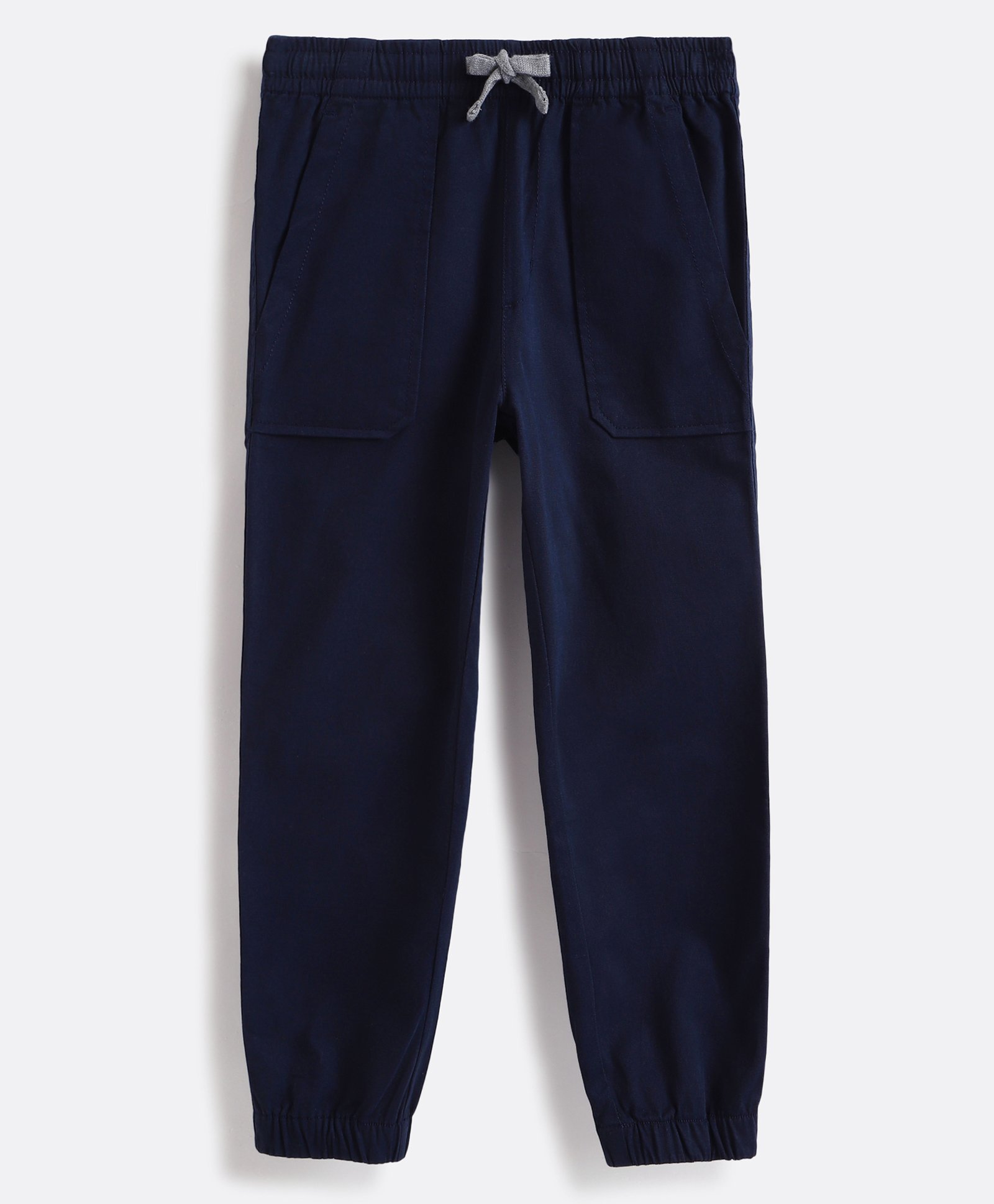 Campana Cotton Elastane Solid Jogger Pant - Navy-picture-25