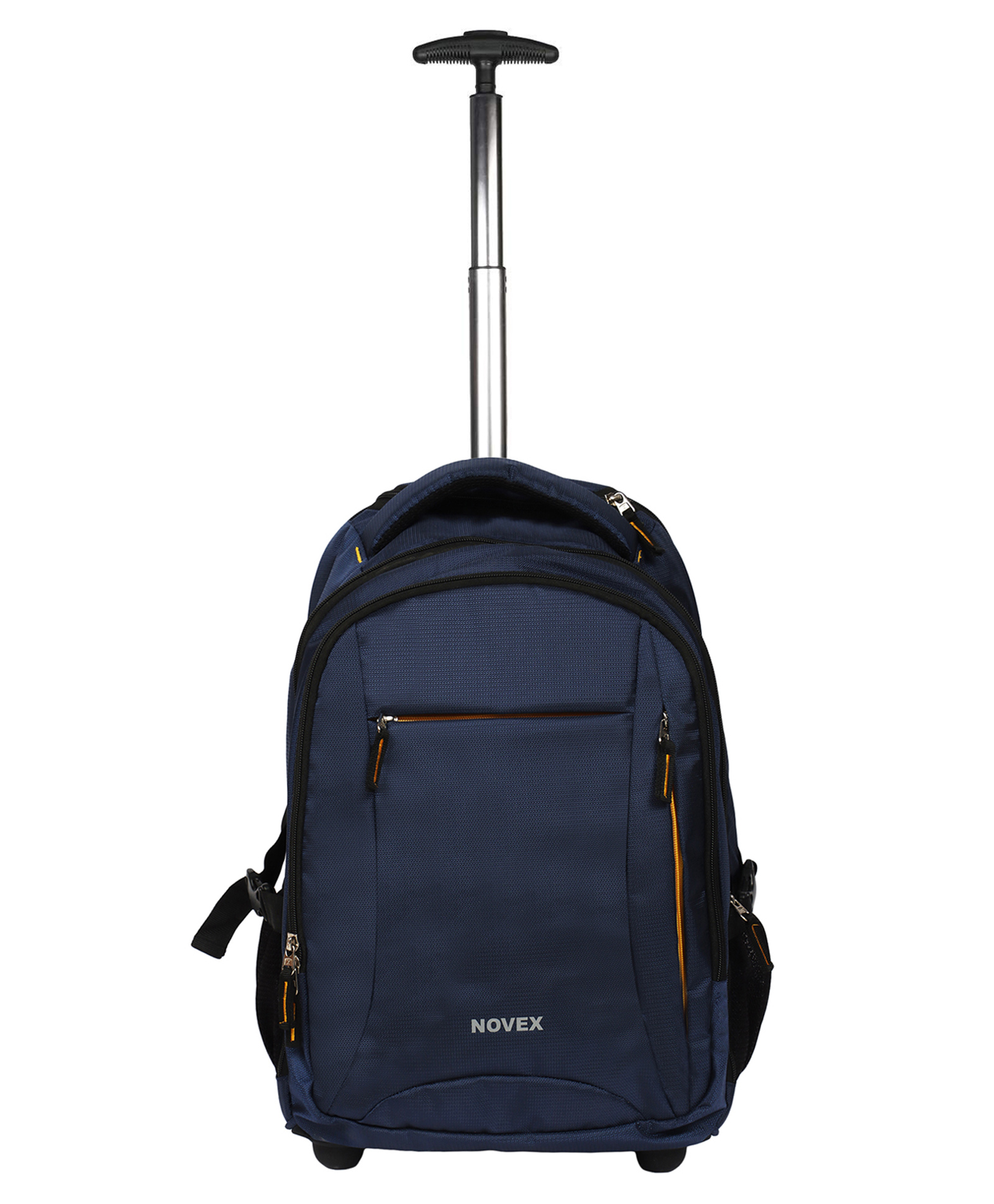 NOVEX Epistle Soft Sided Laptop Trolley Backpack with 2 wheels - Blue | Backpack Trolley | Laptop Roller Case-image-9