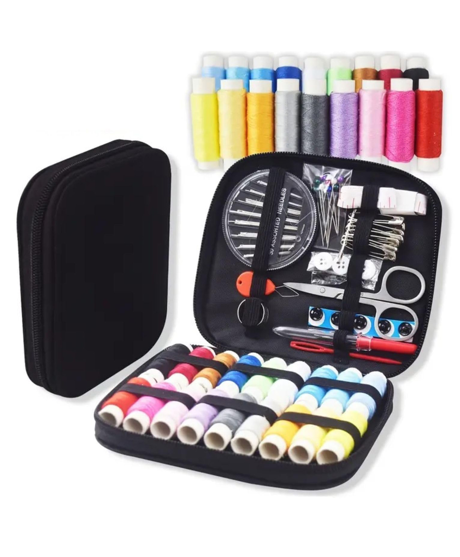 Bunie 86 Pcs Sewing Kit for HomeNeedle and Thread Box-image-43