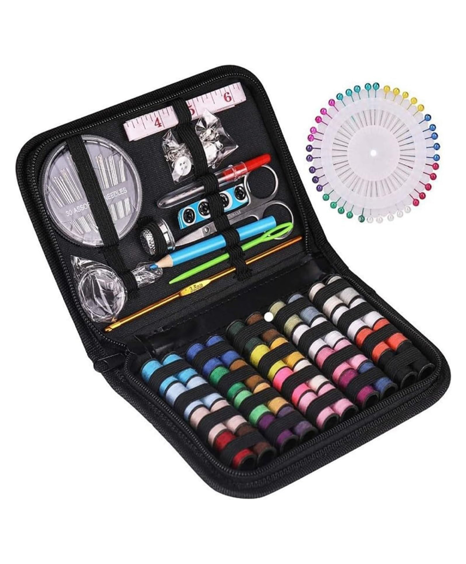 Bunie 128 Pcs Sewing Kit for HomeNeedle and Thread Box-image-38