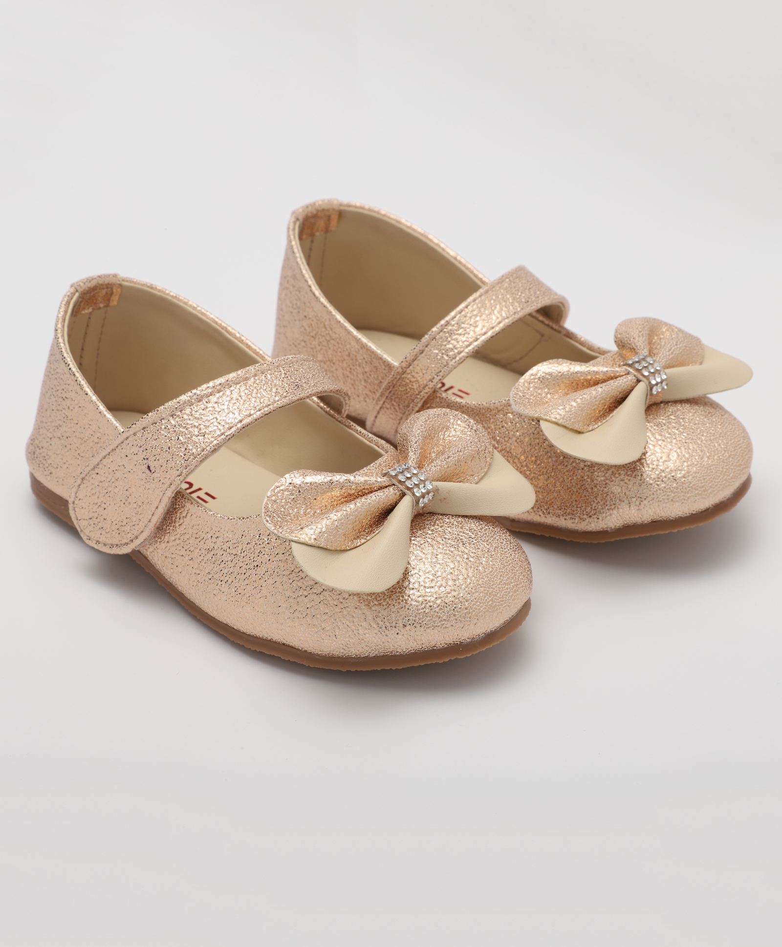 Mine Sole Bow Designed Shimmered Marry Jane Party Ballerina - Rose Gold-image-30