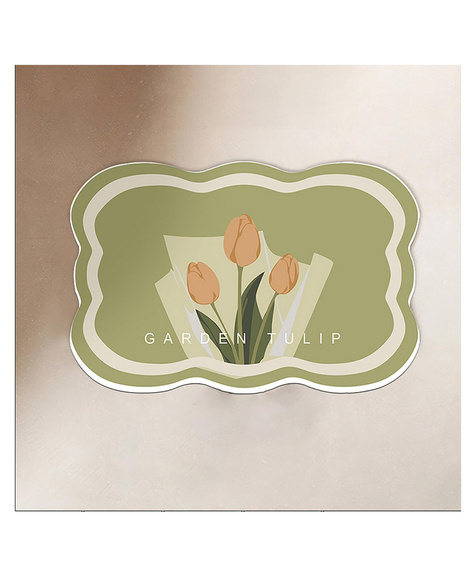 House of Quirk Dish Drying Mat for Kitchen Counter Cute Print Drainer Mats Rack Holder Countertop Absorbent Baby Bottles Coffee Pads 40x50cm- Green Lotus-picture-31