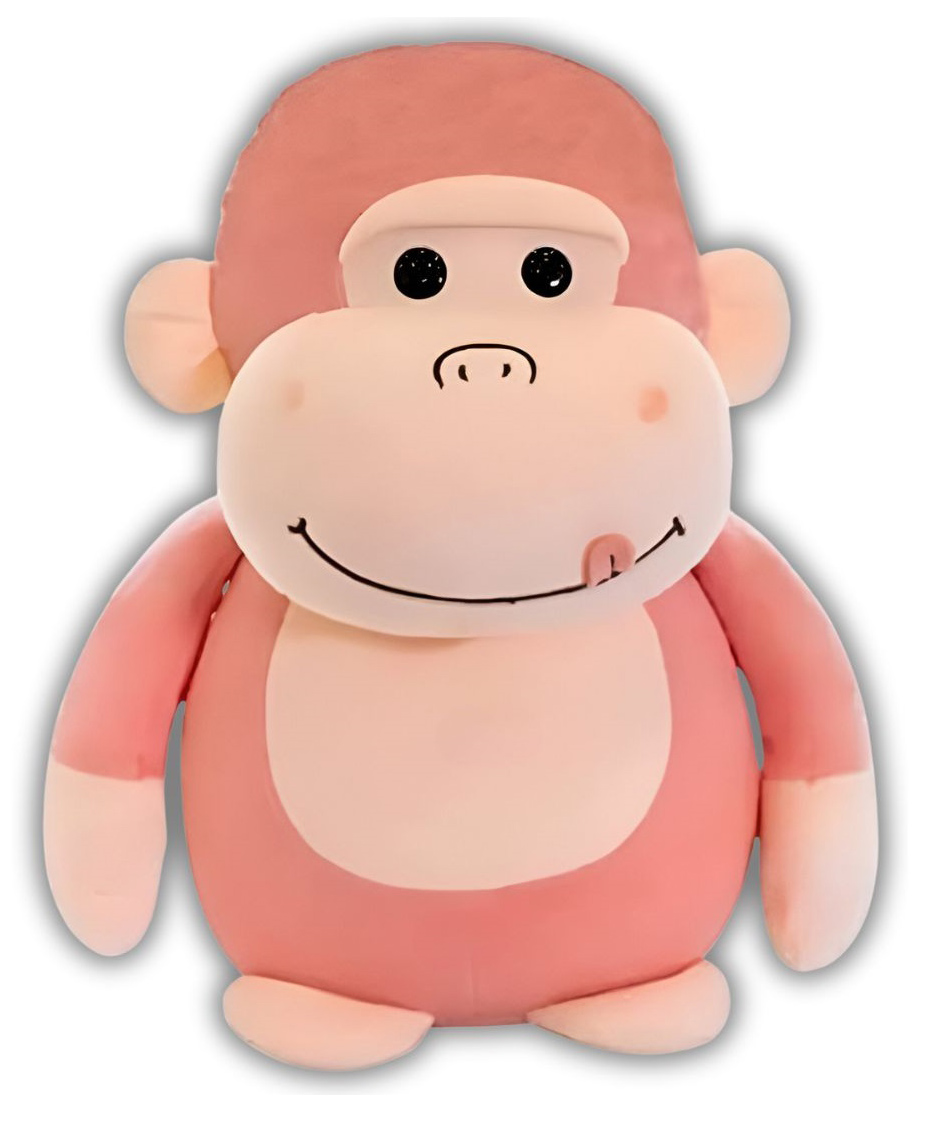 Tickles Cute Chimpanzee Monkey Super Soft Stuffed Plush Animal Toy for Kids Birthday Gift (Height 20 cm Color: Pink)-image-23