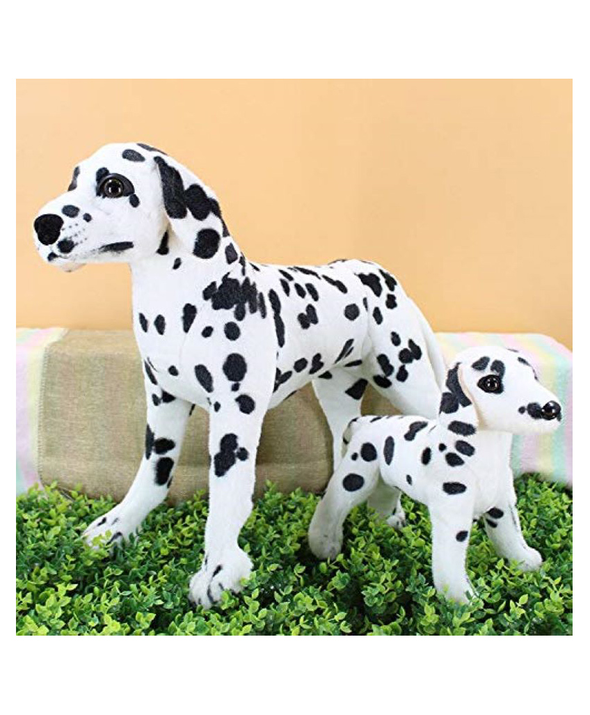 Tickles Soft Standing Dalmatian Dog Mother with Baby Stuffed Plush Animal Toy for Kids Boys & Girls, Pack of 2 (Height 50 cm & 30 cm Color: Black & White)-image-15