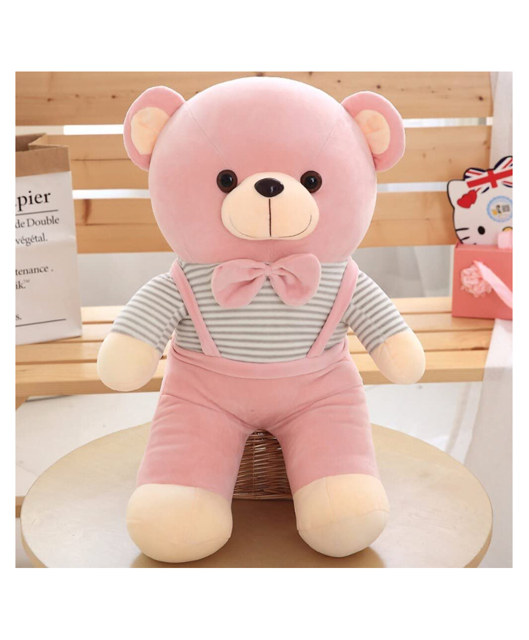 Tickles Super Soft Teddy Soft Stuffed Animal Plush Toy for Kids Birthday Gifts (Color: Pink; Height 35 cm)-image-47