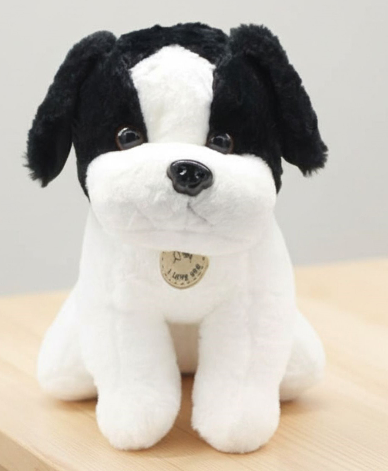 Tickles Puppy Dog Soft Stuffed Plush Animal Toy for Kids Birthday Gift (Color: Black; Size: 35 cm)-image-34