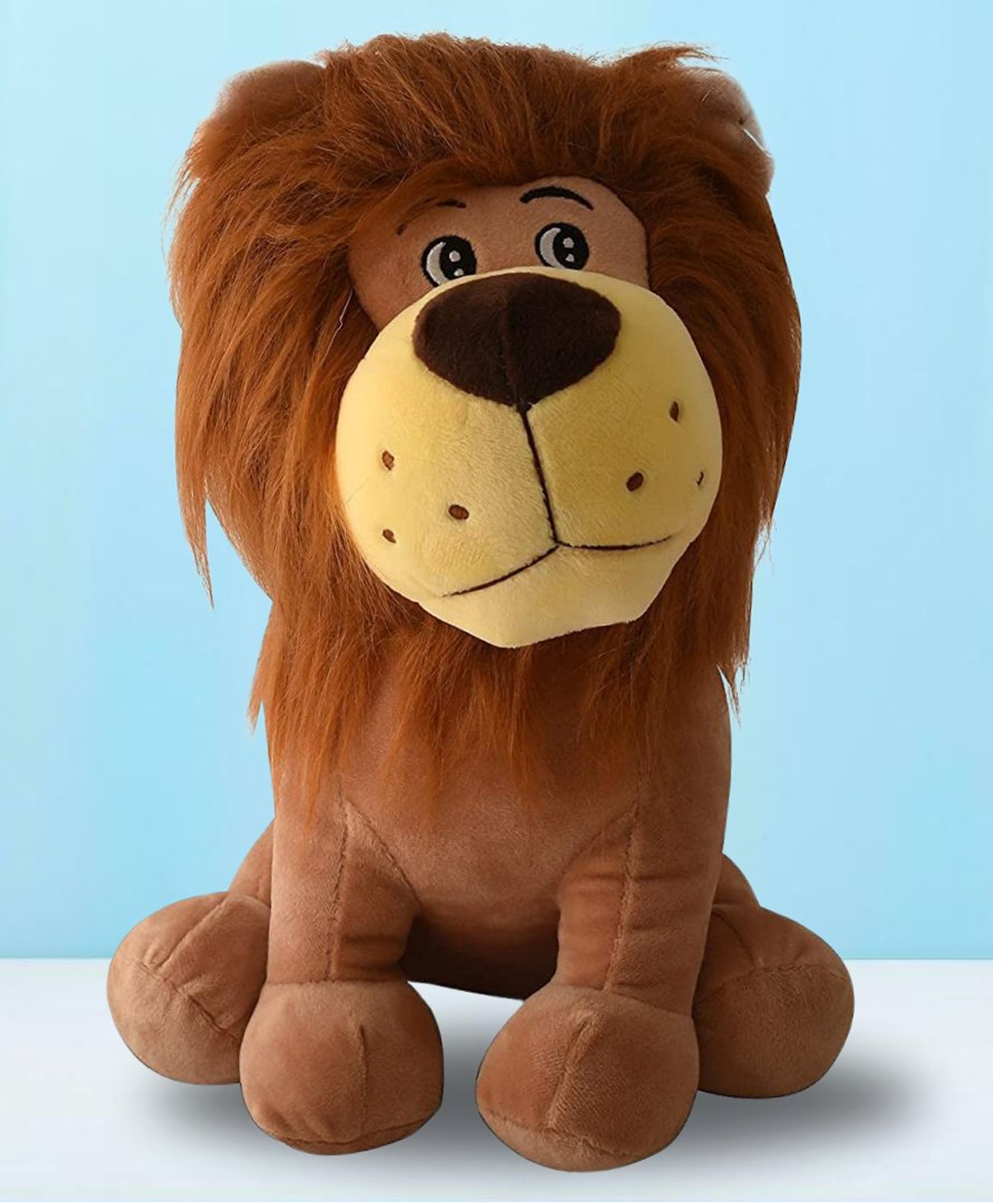Tickles Sitting Jungle Lion Alex Soft Stuffed Plush Animal Toy for Kids Room (Size: 30 cm Color: Brown)-image-32