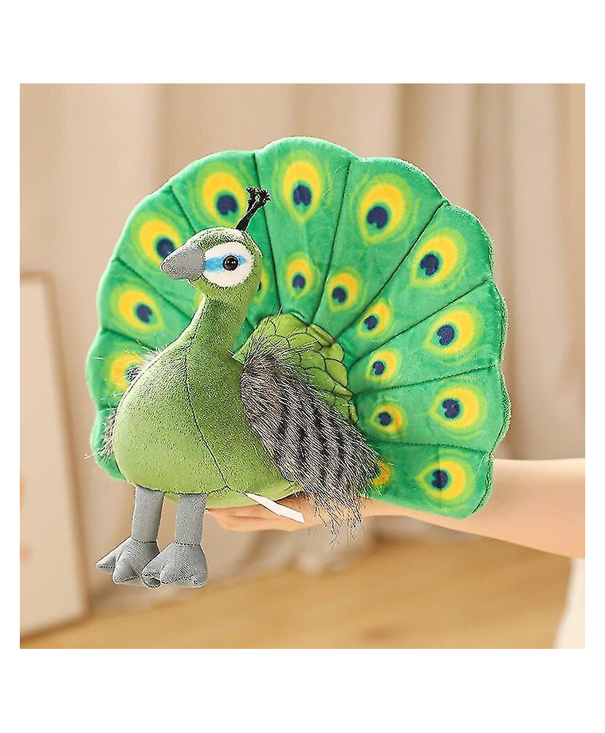 Tickles Beautiful Peacock Bird Soft Stuffed Plush Toy for Kids Boys & Girls Birthday Gift (Size: 30 cm; Color: Green)-image-47