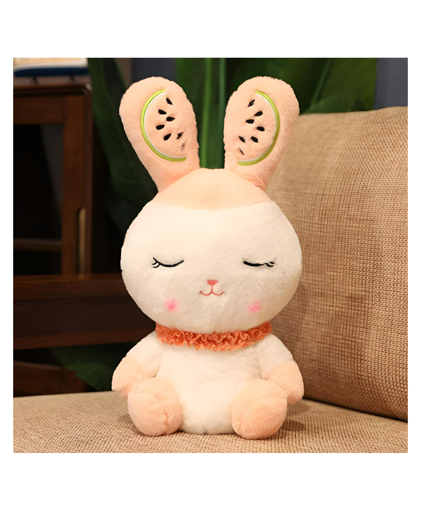 Tickles Rabbit Soft Stuffed Plush Animal Toy for Kids Boys & Girls Birthday Gift (Color: Pink Size: 40 cm)-image-10