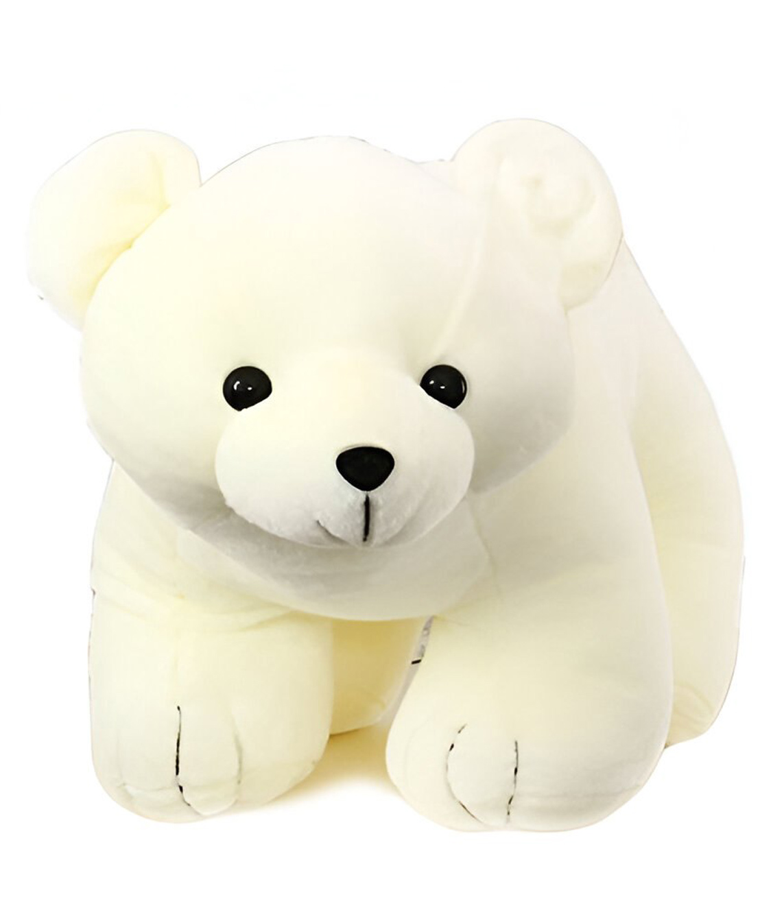 Tickles Polar Bear Soft Stuffed Plush Animal Toy For Kids Boys & Girls Birthday Gifts (Color: White Size: 25 cm)-image-12