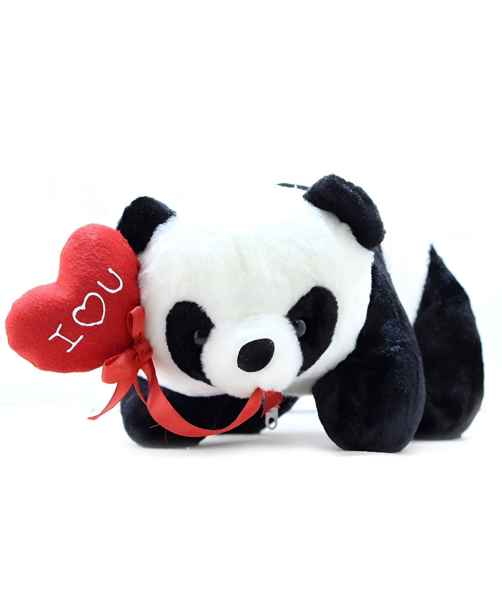 Tickles Panda with I Love You Heart Balloon Soft Stuffed Plush Animal Toy For Kids Boys & Girls Birthday Gifts Valentine's Gift (Size: 40 cm Color: Black & White)-image-42