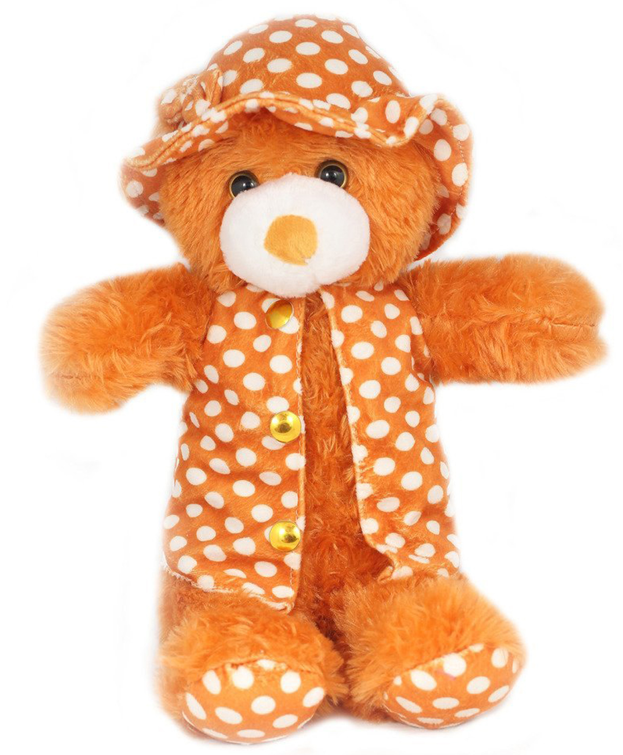 Tickles Jacket Teddy Stuffed Soft Plush Toy for Kids - Brown- Height 35 cm-image-1