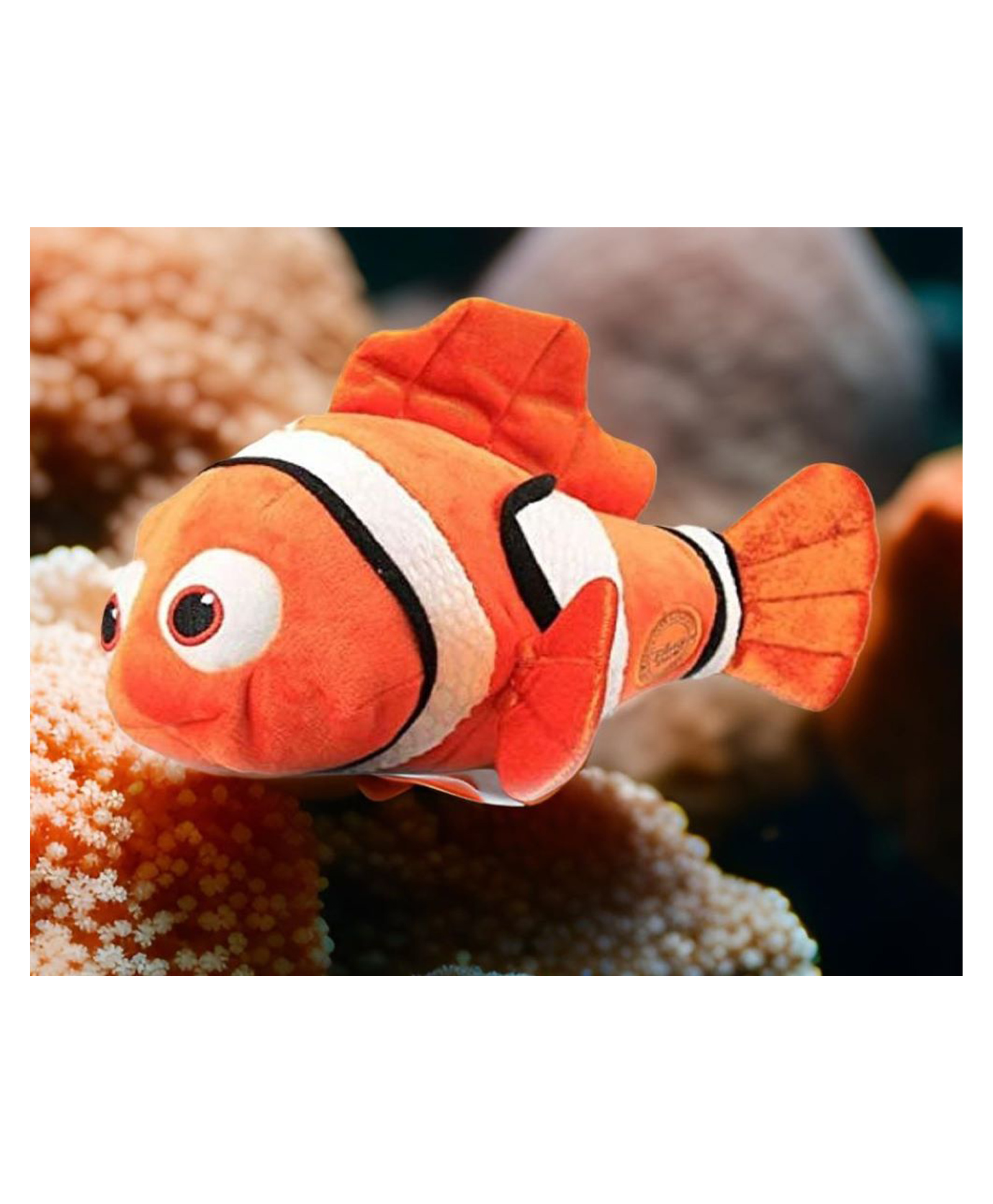 Tickles Nemo Fish Soft Stuffed Plush Sea Animal Toy for Kids Boys & Girls Birthday Gifts (Color: Orange & White Size: 35 cm)-image-20