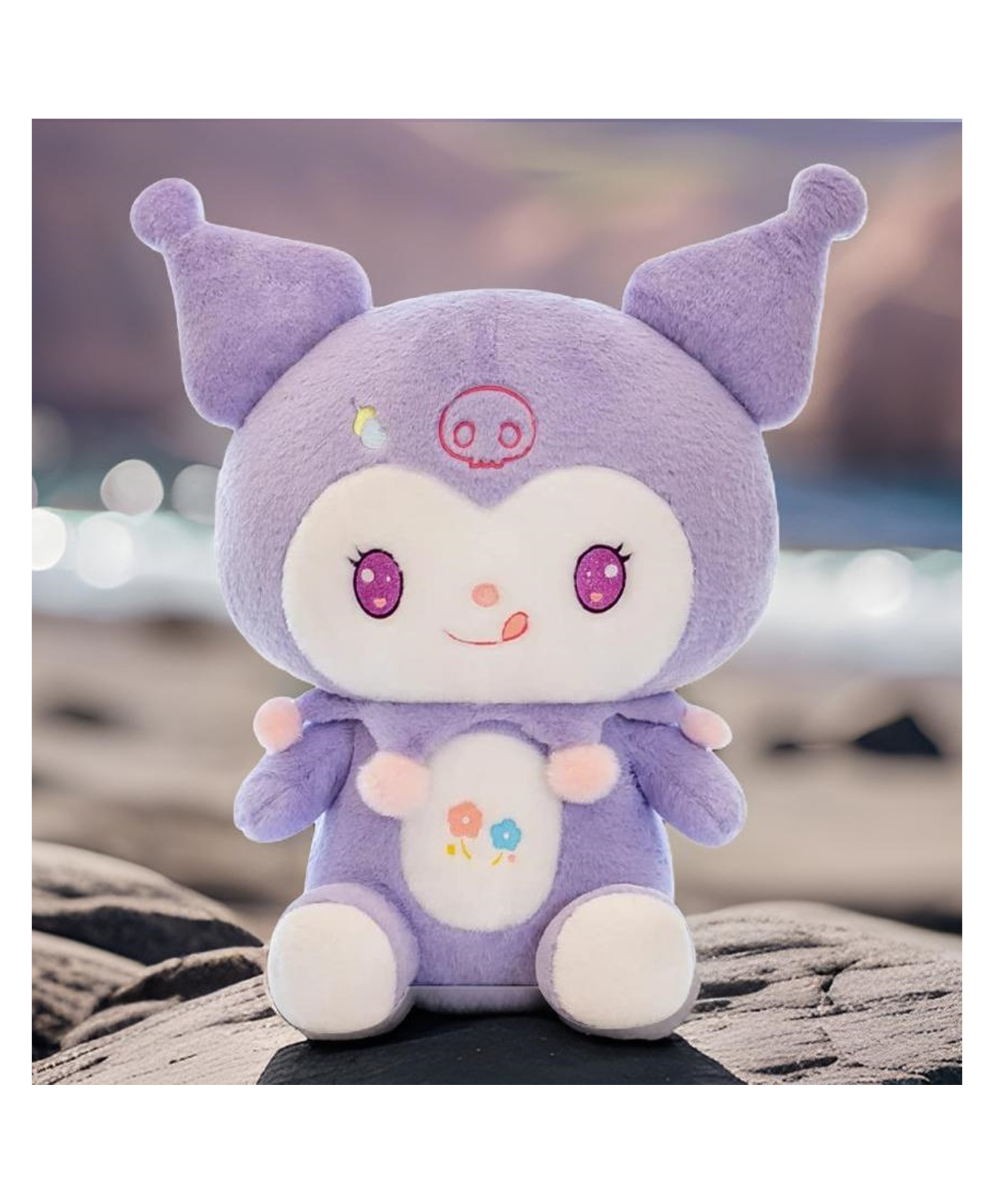 Tickles Cute Anime Cartoon Character Soft Stuffed Plush Toy for Kids Boys & Girls Birthday Gift (Color: Purple Size: 30 cm)-image-15