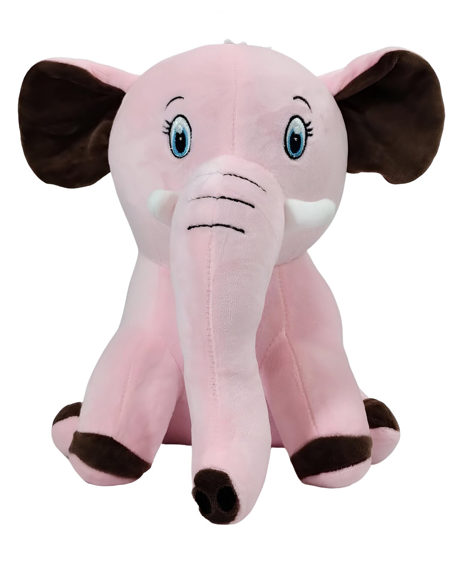 Tickles Cute Elephant Super Soft Stuffed Plush Toy for Love Girl Kids Boys & Girls (Color: Pink & Brown Size: 30 cm)-image-25