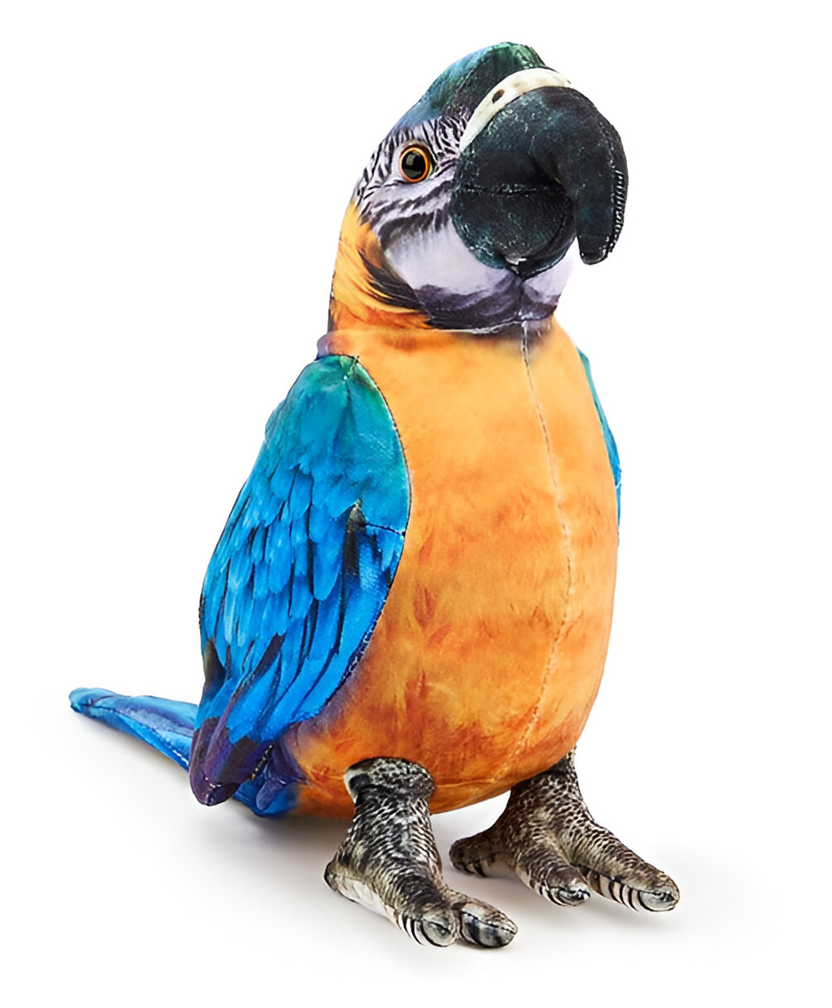 Tickles Cute Parrot Soft Stuffed Plush Bird Toy for Kids Birthday Gifts (Color: Blue & Yellow Size: 20cm)-image-21