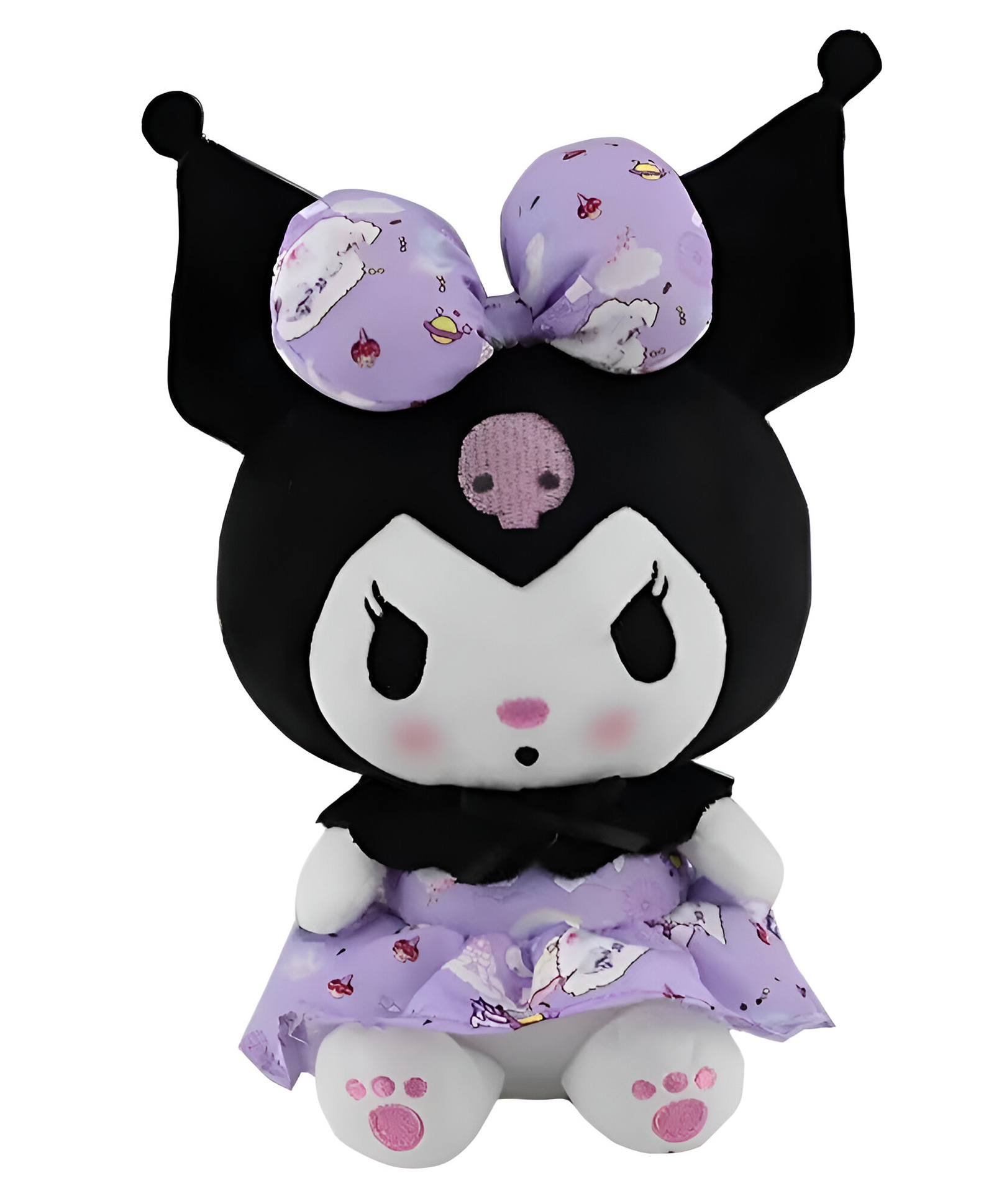 Tickles Cute Anime Cartoon Character Soft Stuffed Plush Toy for Kids Birthday Gift (Color: Black & Purple; Size: 20 cm)-image-17