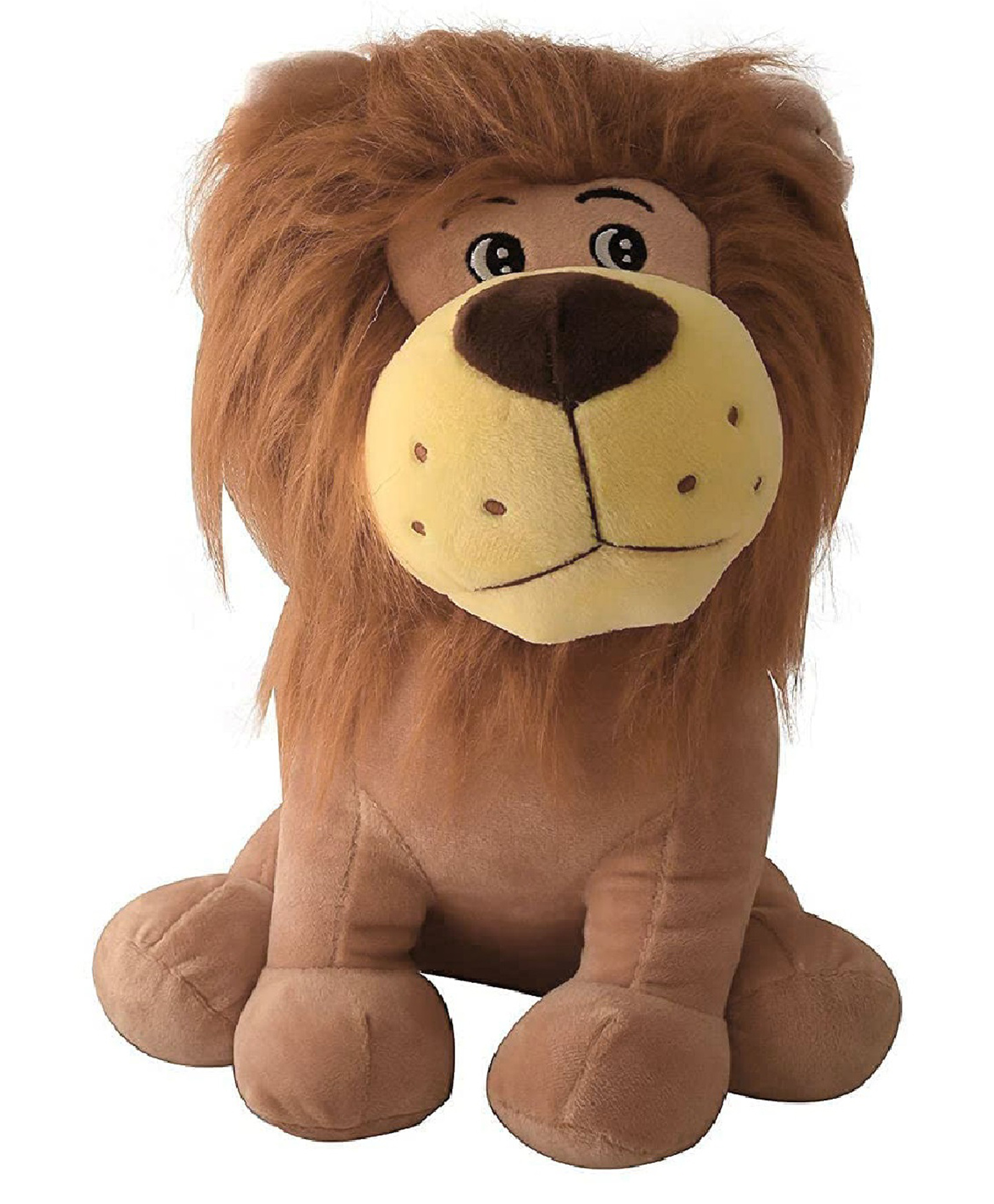 Tickles Sitting Jungle Lion Alex Soft Stuffed Plush Animal Toy for Kids Room (Size: 40 cm Color: Brown)-image-33