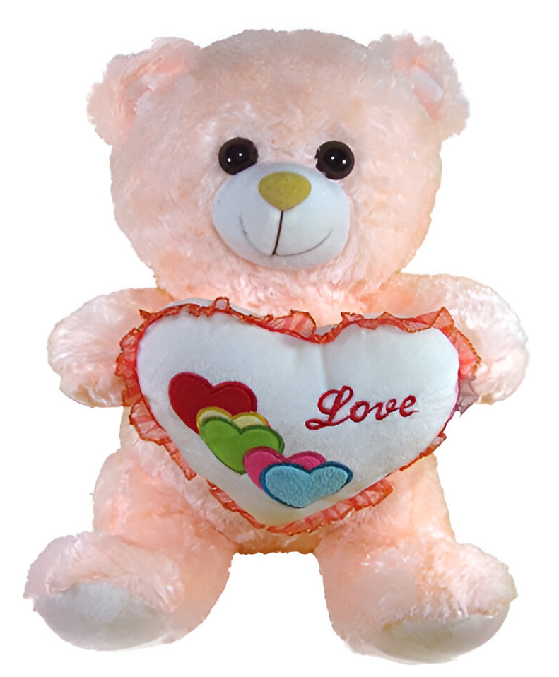 Tickles Teddy with Love Heart Stuffed Soft Plush Toy For Kids Boys & Girls Love Special (Height 38 cm Color: Beige)-picture-11