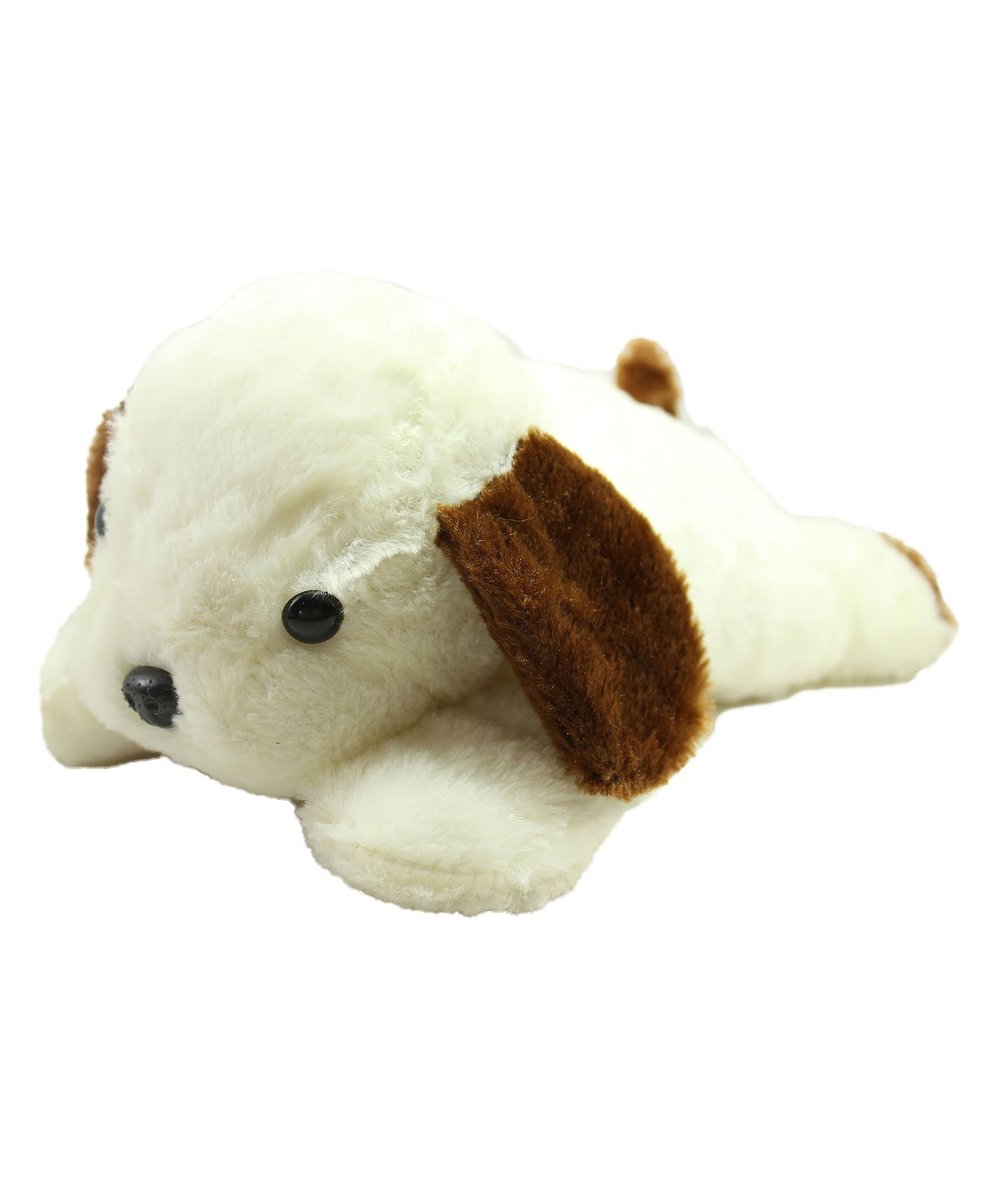 Tickles White Laying Big Size Puppy Soft Stuffed Plush Animal Toy for Kids (Color:Brown & White Size:45 cm)-image-20