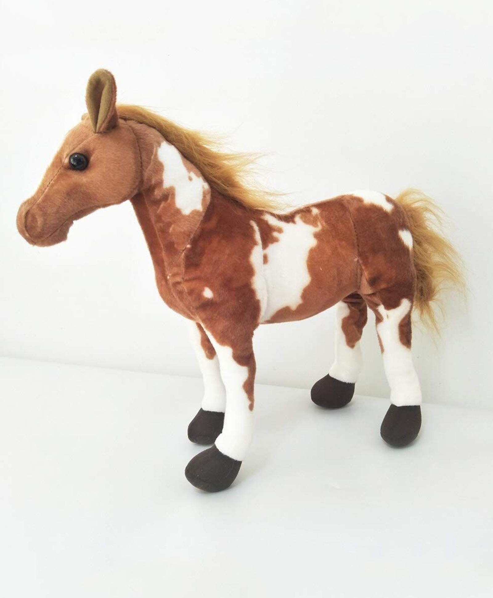 Tickles Kid's Horse Soft Stuffed Plush Animal Toy for Boys & Girls (Size: 45 cm Color: Brown)-image-46