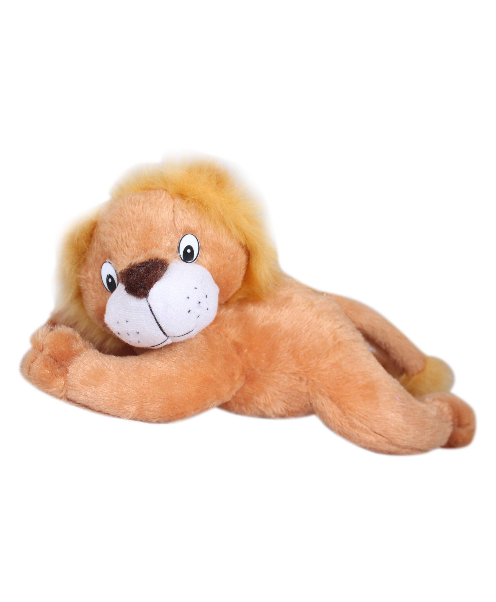 Tickles Laying Lion Soft Stuffed Plush Animal Toy for Kids Birthday Gift (Color: Brown Size:30 cm)-image-39