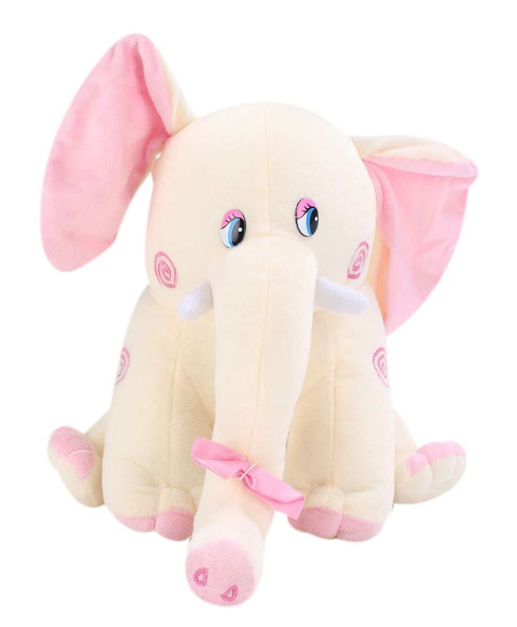 Tickles Elephant Stuffed Soft Plush Toy Kids Girls & Boys Birthday Gifts Home Decoration (Color: White Size: 30 cm)-image-33