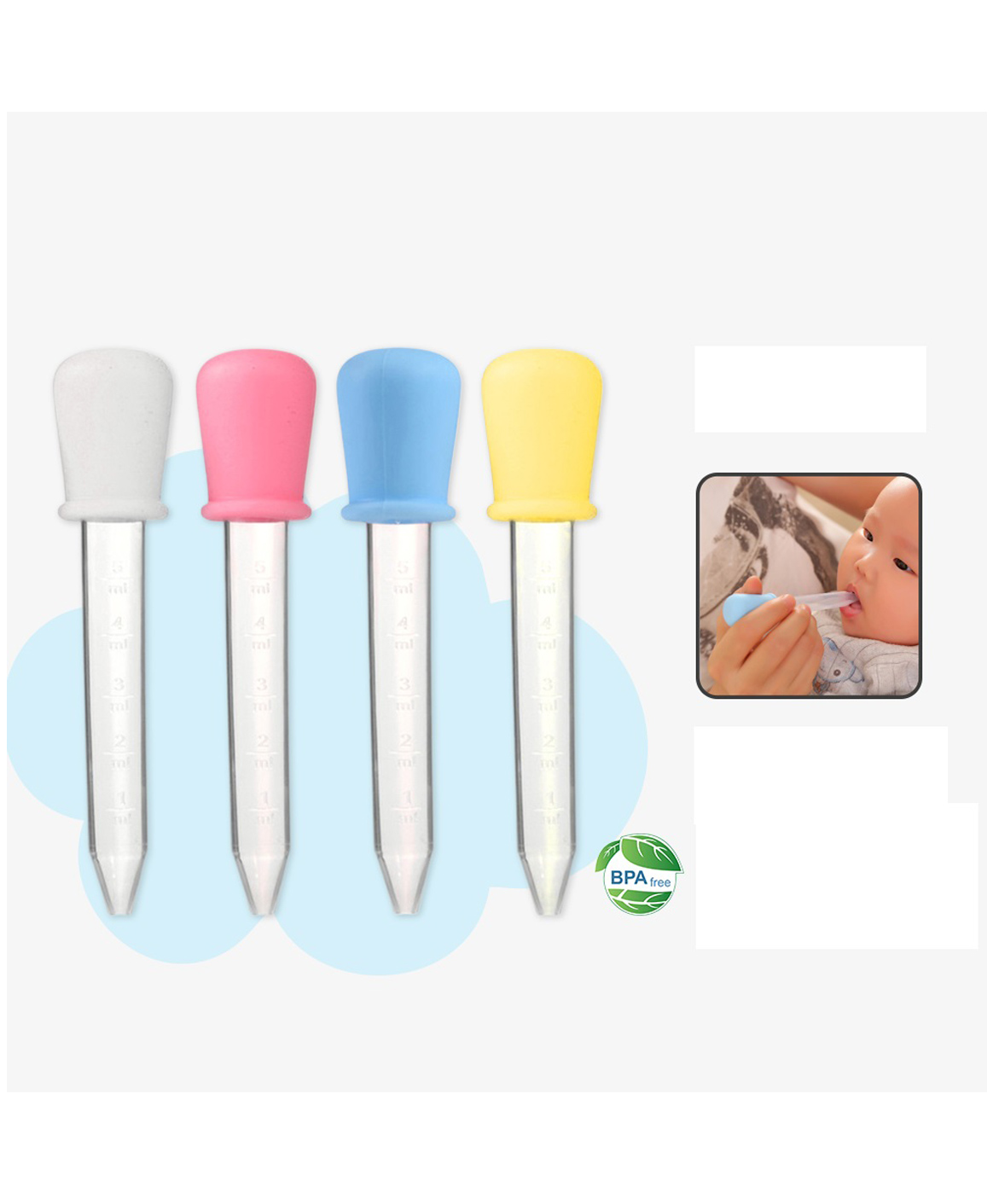 INPOUT Pack of 4 Medicine Dispensers for Infant to Toddlers(Color may Vary)-picture-0