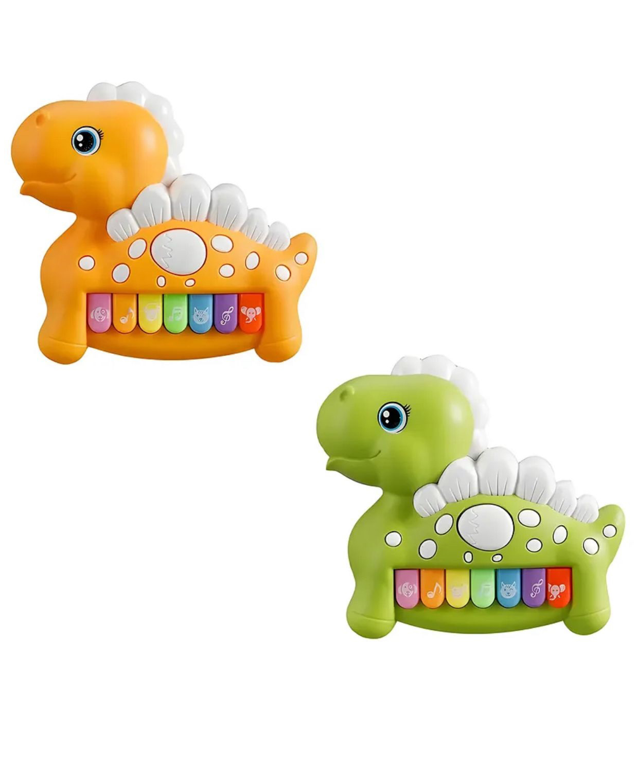 AKN TOYS High-end dinosaur piano toy, fun sounds, safe plastic material for children - Pack of 2 - Color May Vary-picture-7
