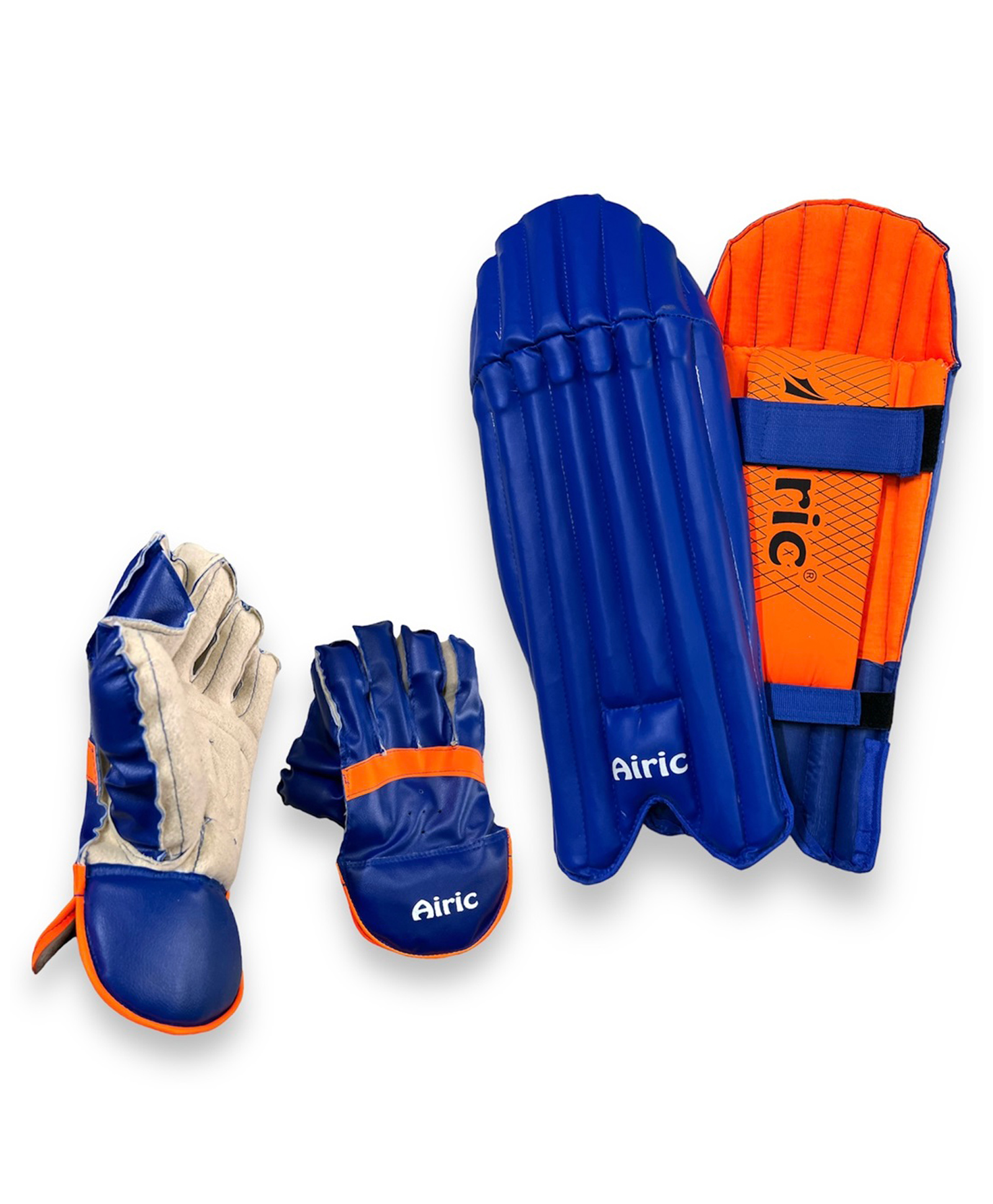 Airic Durable & Stylish Wicket Keeping Leg Guard & Gloves (Boys Size 8-12 yrs) Cricket Kit-picture-34