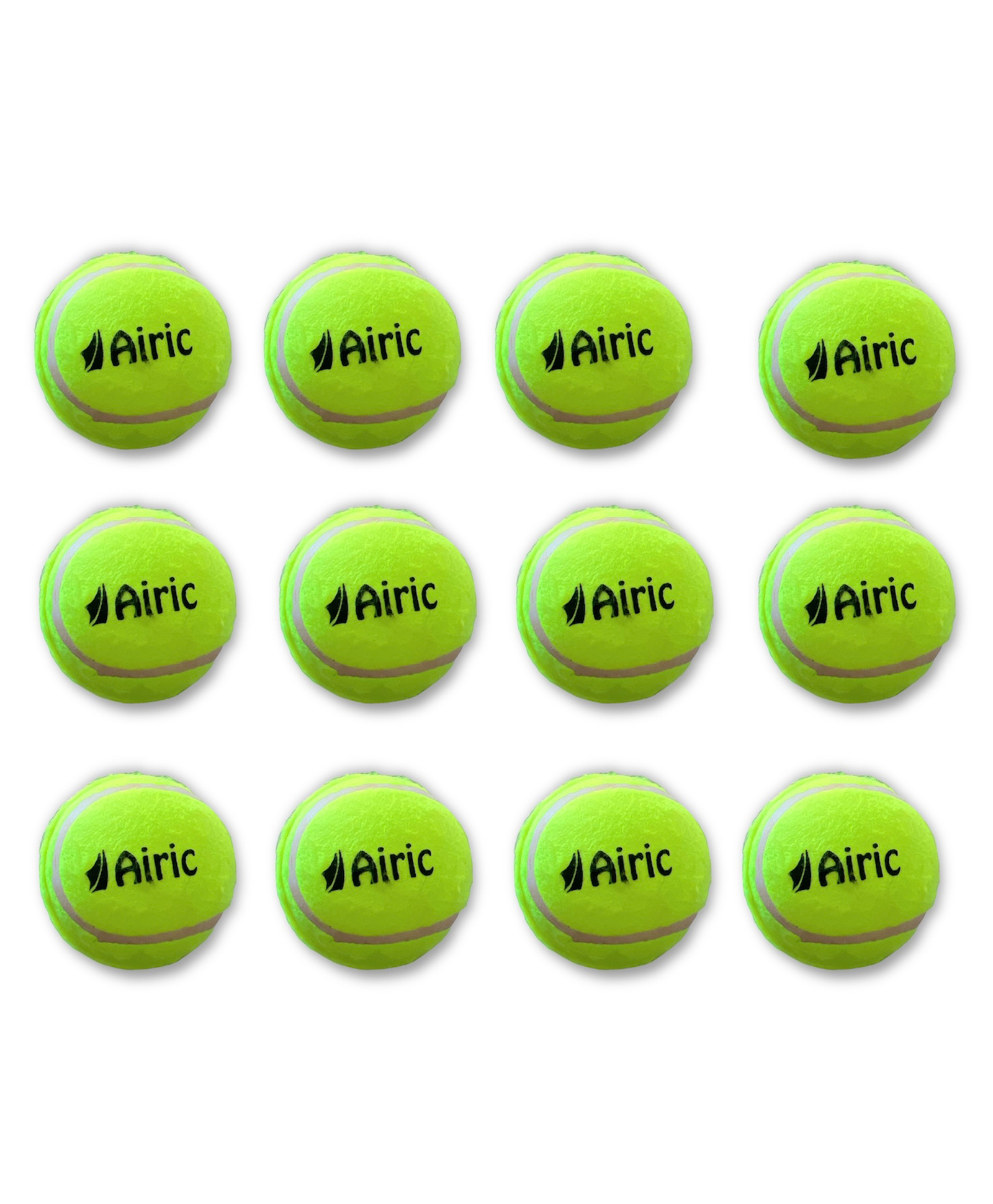 Airic Light Weight Cricket Tennis Ball(Pack of 12, Green)-image-32