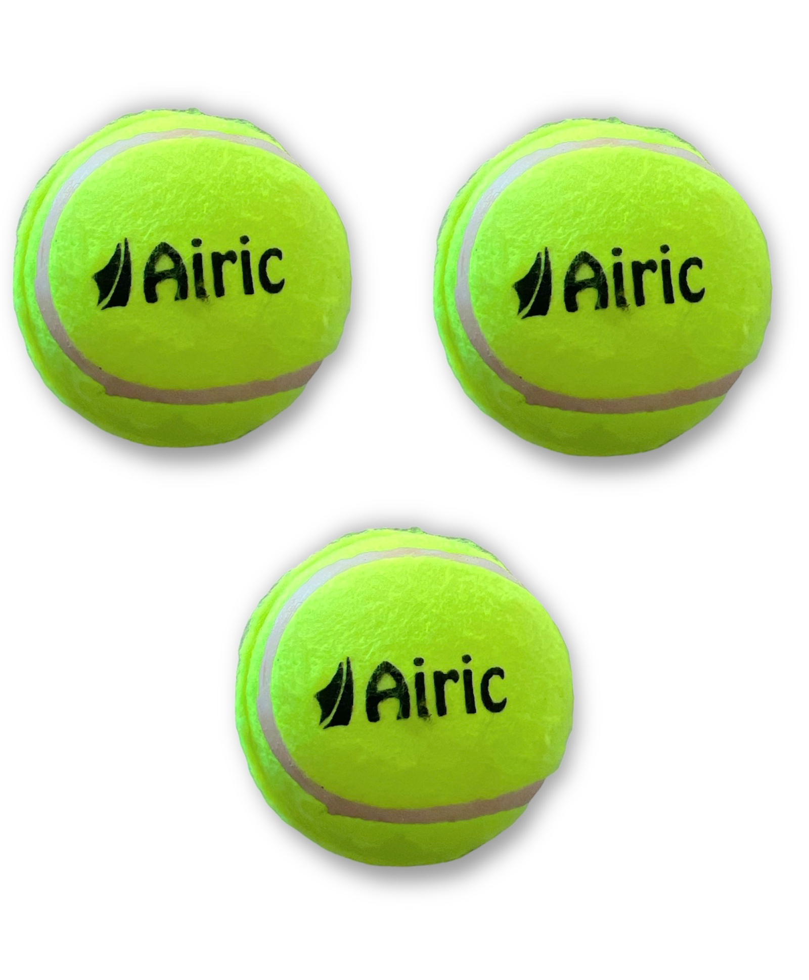 Airic Light Weight Cricket Tennis Ball(Pack of 3, Green)-image-31