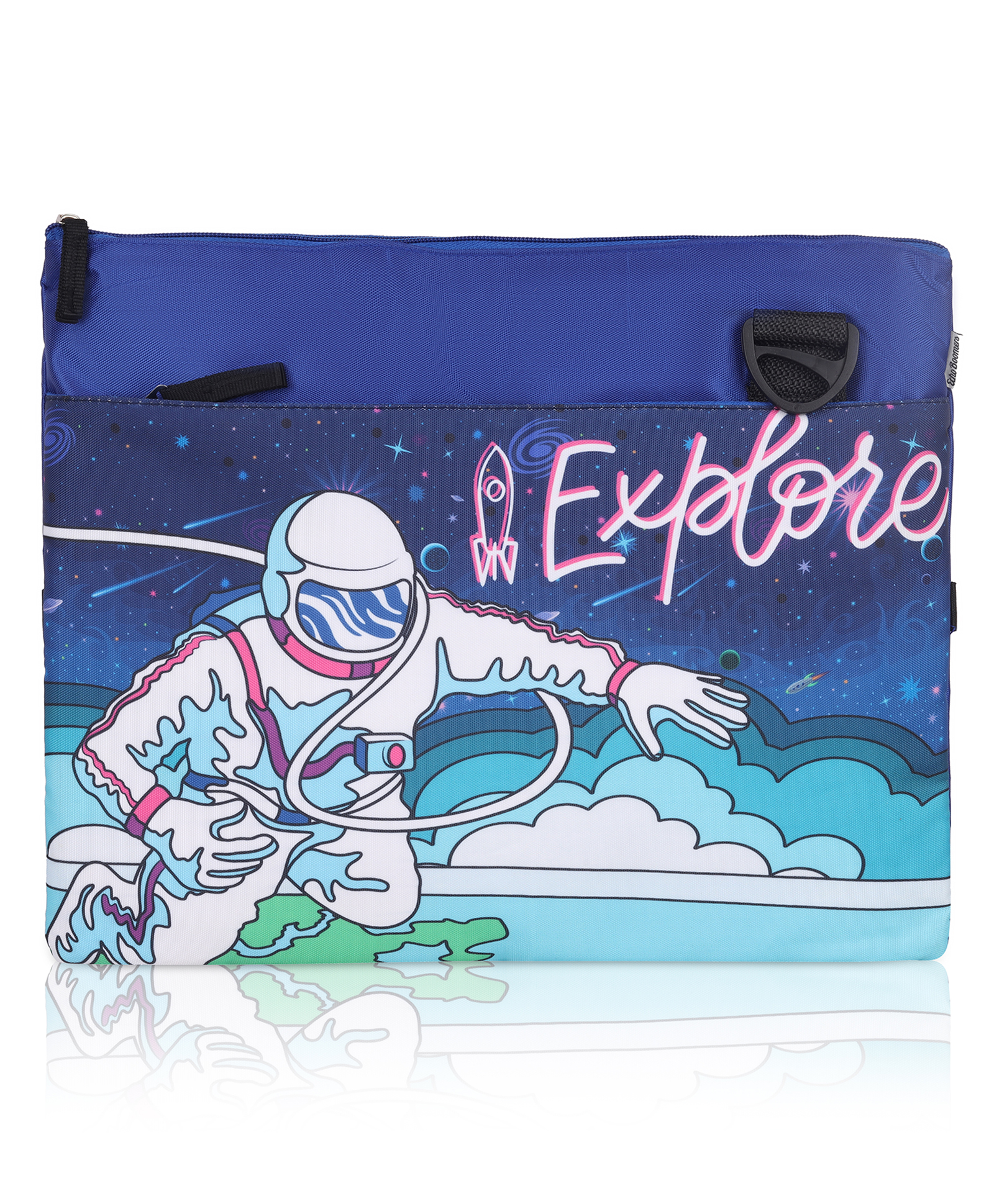 Echo Boomers Blue Space Print Sling Bag Stylish Exam & Activity Crossbody for Kids | Durable & Lightweight Shoulder Bag for School & Travel-image-0