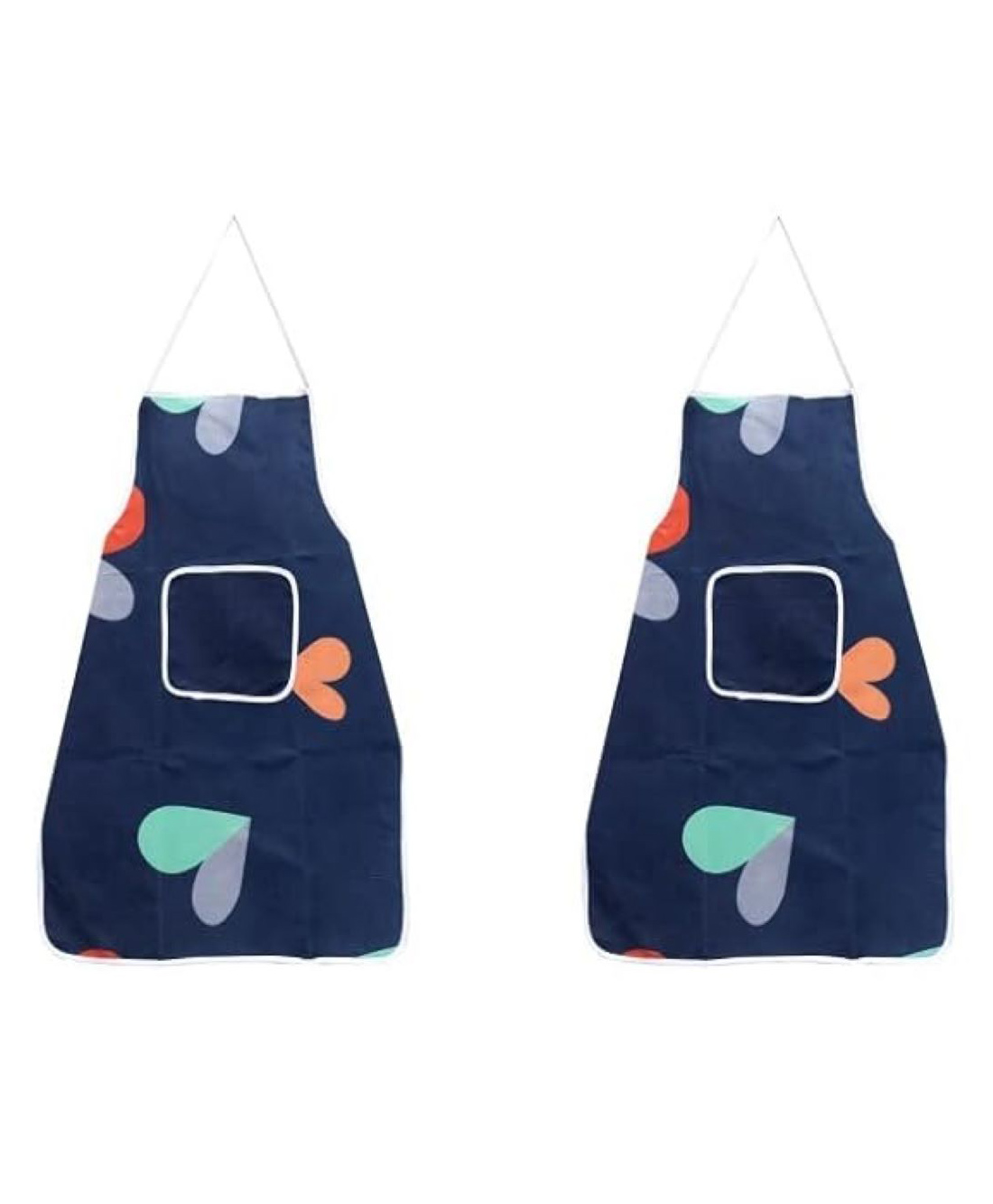 AAZEEM Cotton Kitchen Apron with Front Pocket Waterproof Back Restaurant For Men & Women UNISEX -(Pack of 2)-picture-27