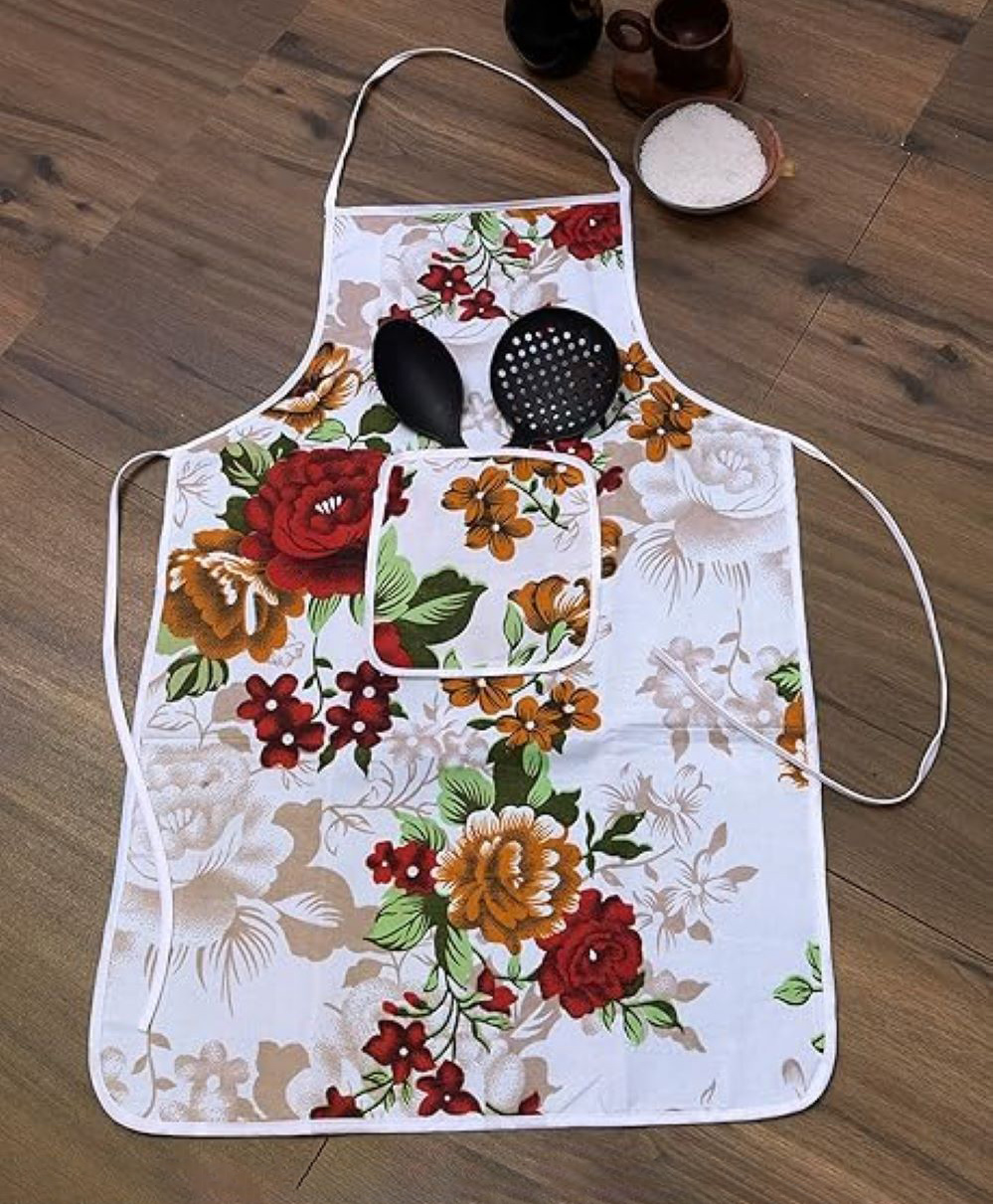 AAZEEM Cotton Kitchen Apron with Front Pocket Waterproof Back Restaurant For Men & Women UNISEX -(50 CM x76 CM)-image-42
