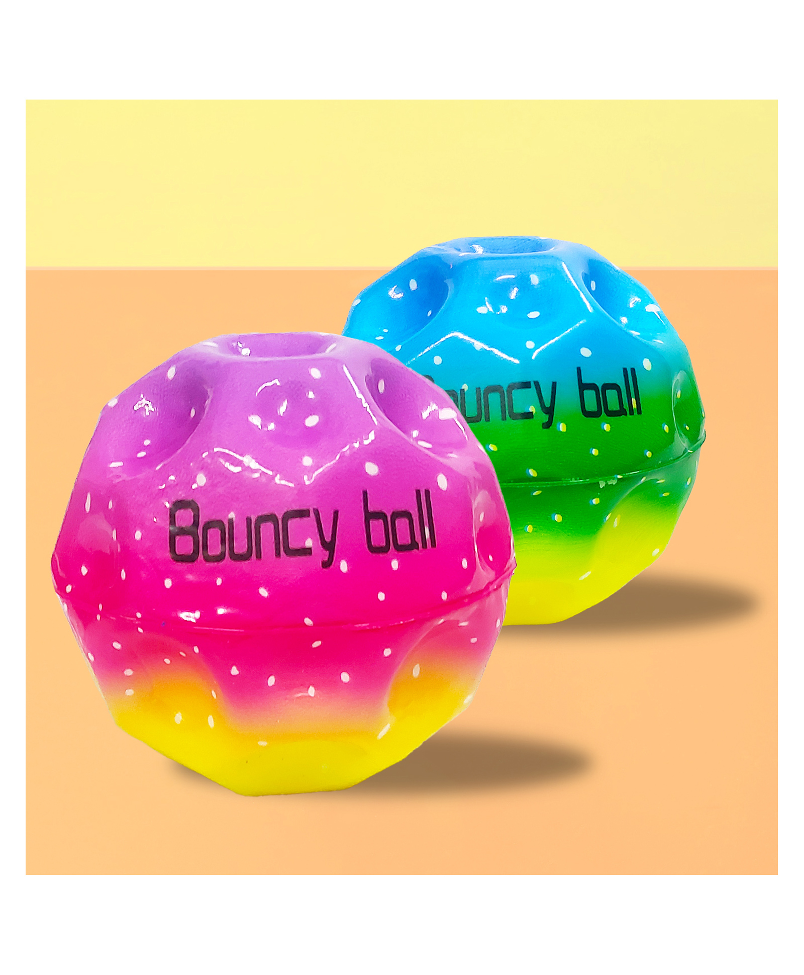 VGRASSP Super Bouncy Soft Foam Ball Toy For Kids With High Bounce, Textured Grip - Fun And Interactive Rubber Moon Ball With Craters - Color As Per Stock - (Pack of 2)-image-48