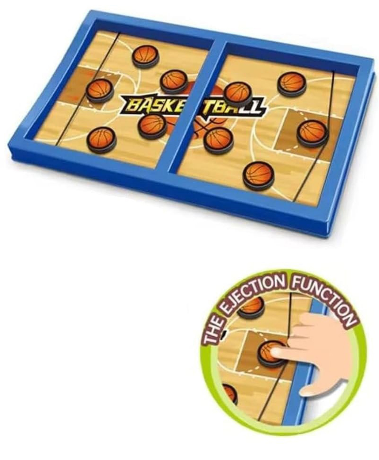 AKN TOYS String Basketball Hockey Football Table Board Game, Fastest Fingers First Fast Sling Puck Board Game for Kids & Adults, Tabletop Slingshot Games Toys for Kids.(color and design may vary )-image-15